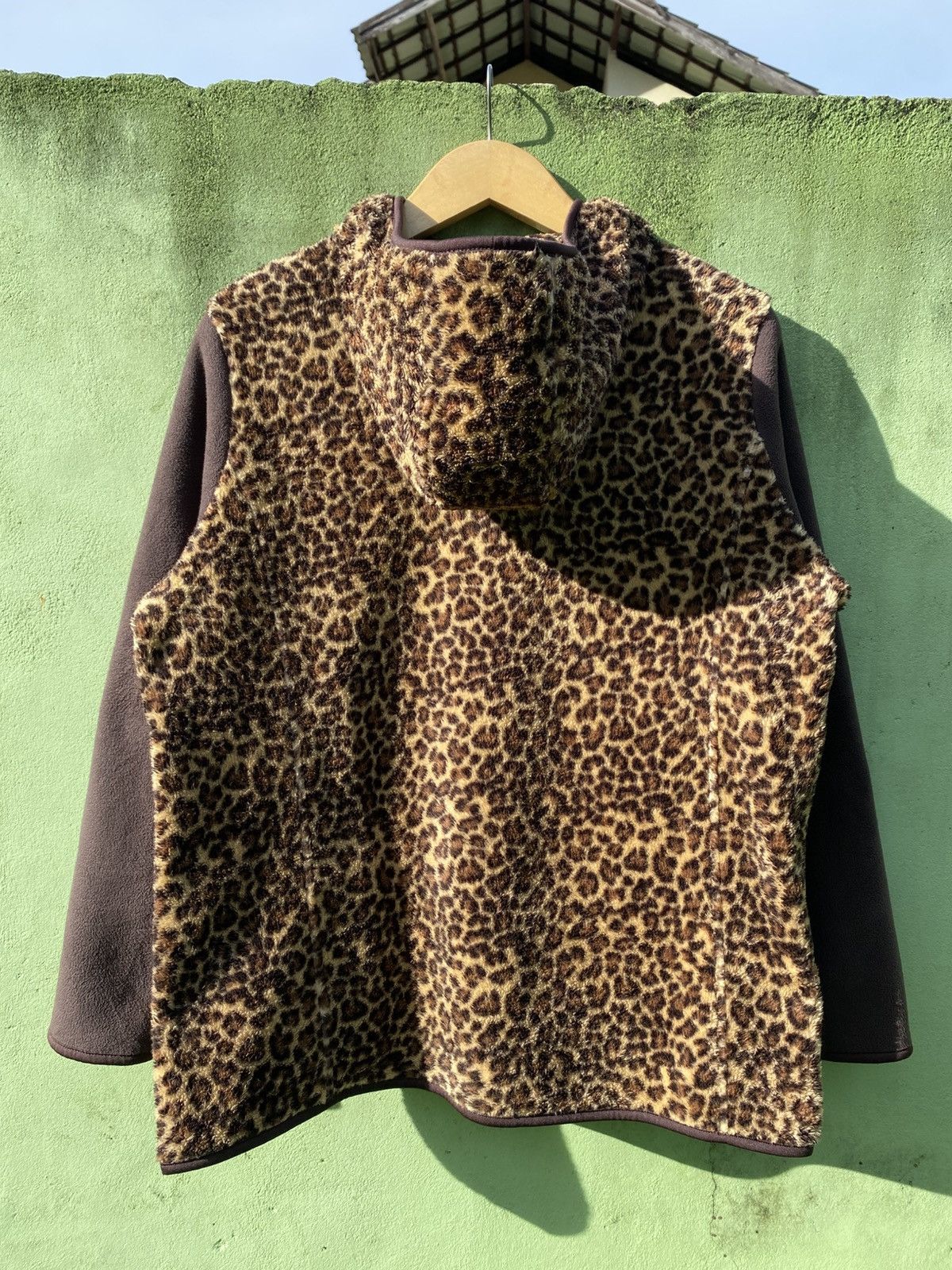 Vintage Crocodile Leopard Sherpa Fleece Jacket Y2K Cozy Outerwear Size ONE SIZE - 8 Thumbnail