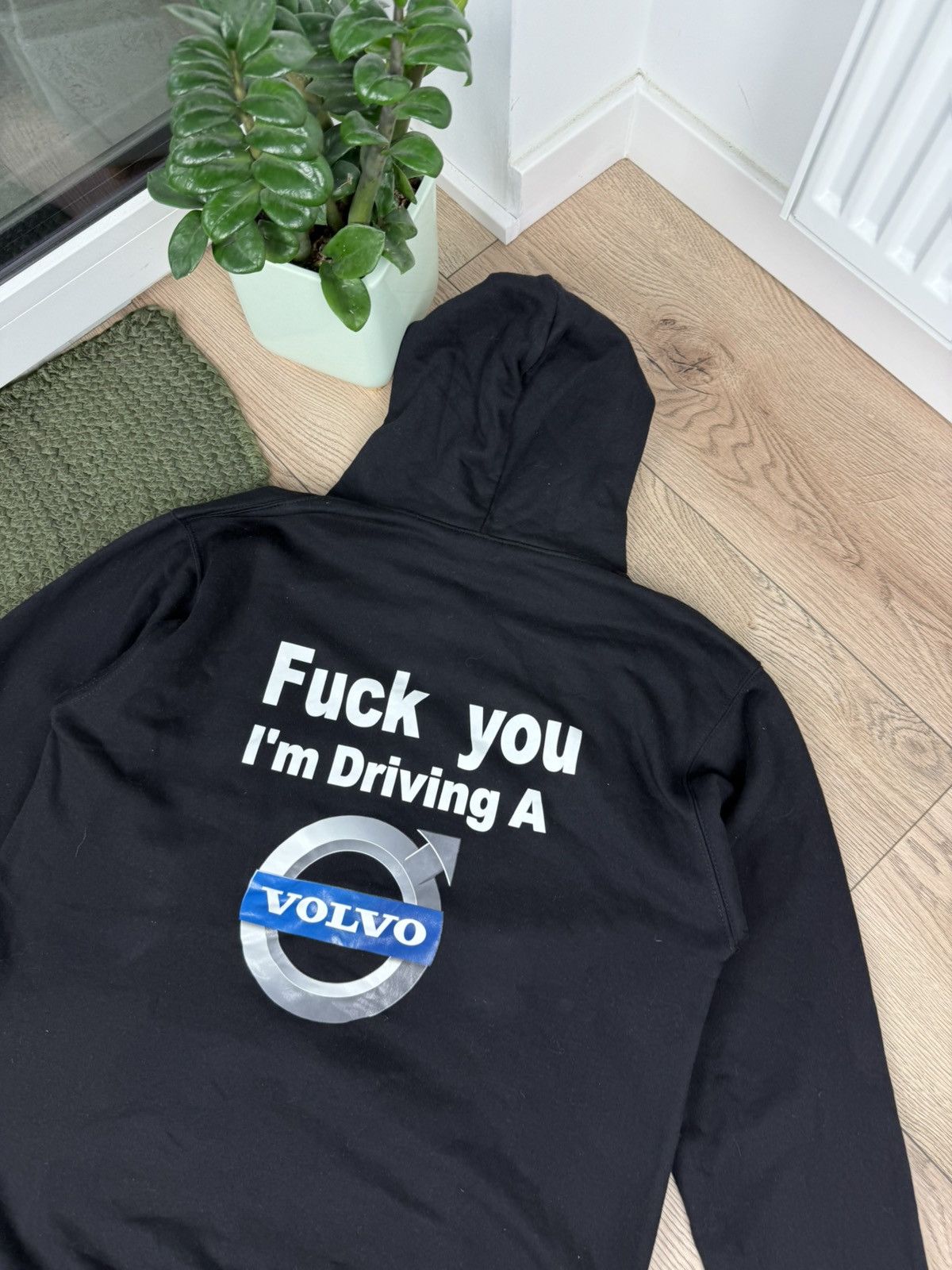 Vintage “Fuck You I Drive a VOLVO” Vintage Humor Hoodie Oversize Size US L / EU 52-54 / 3 - 3 Thumbnail