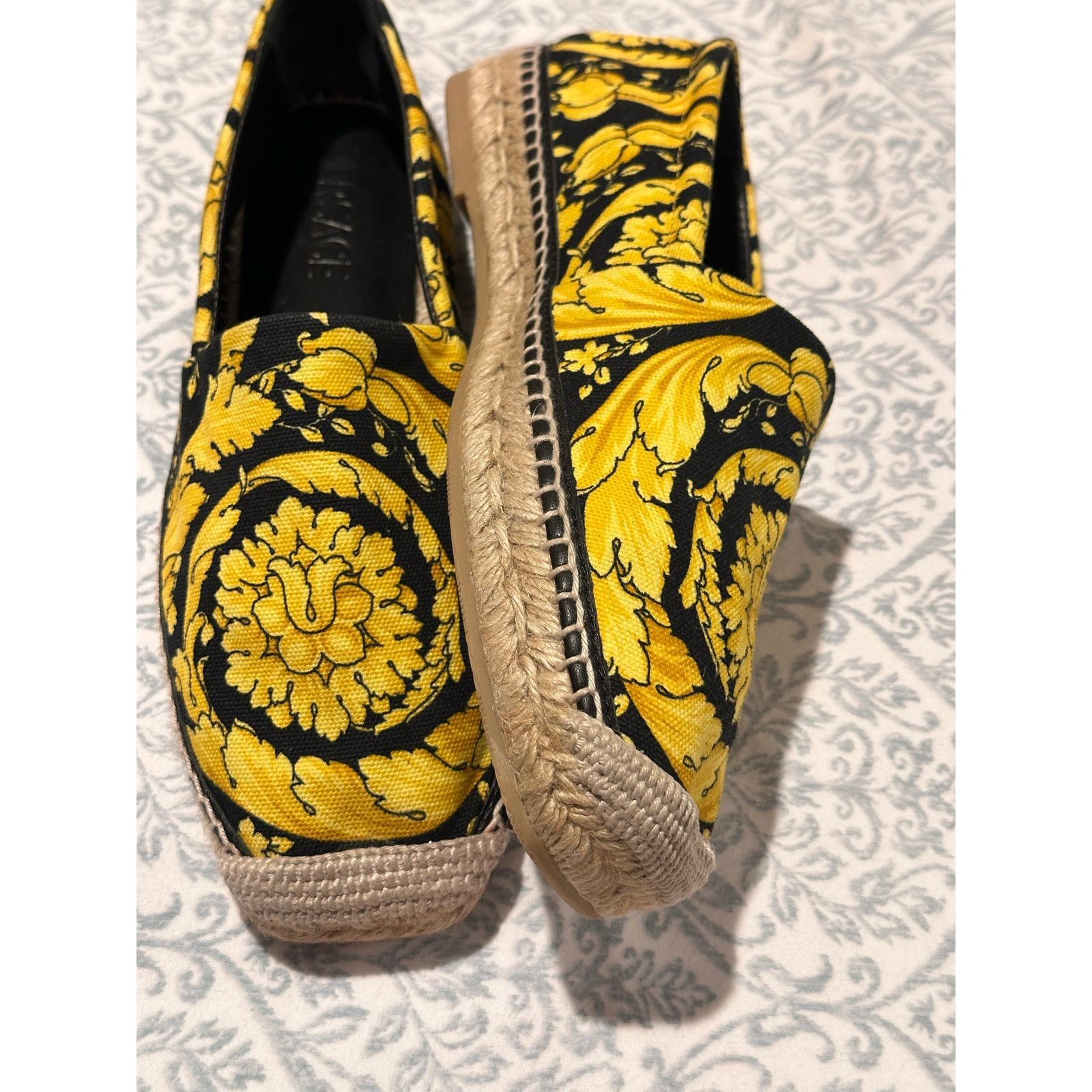 Versace Versace Barocco Print Canvas Espadrilles sz38.5 Size US 7.5 / IT 37.5 - 6 Thumbnail