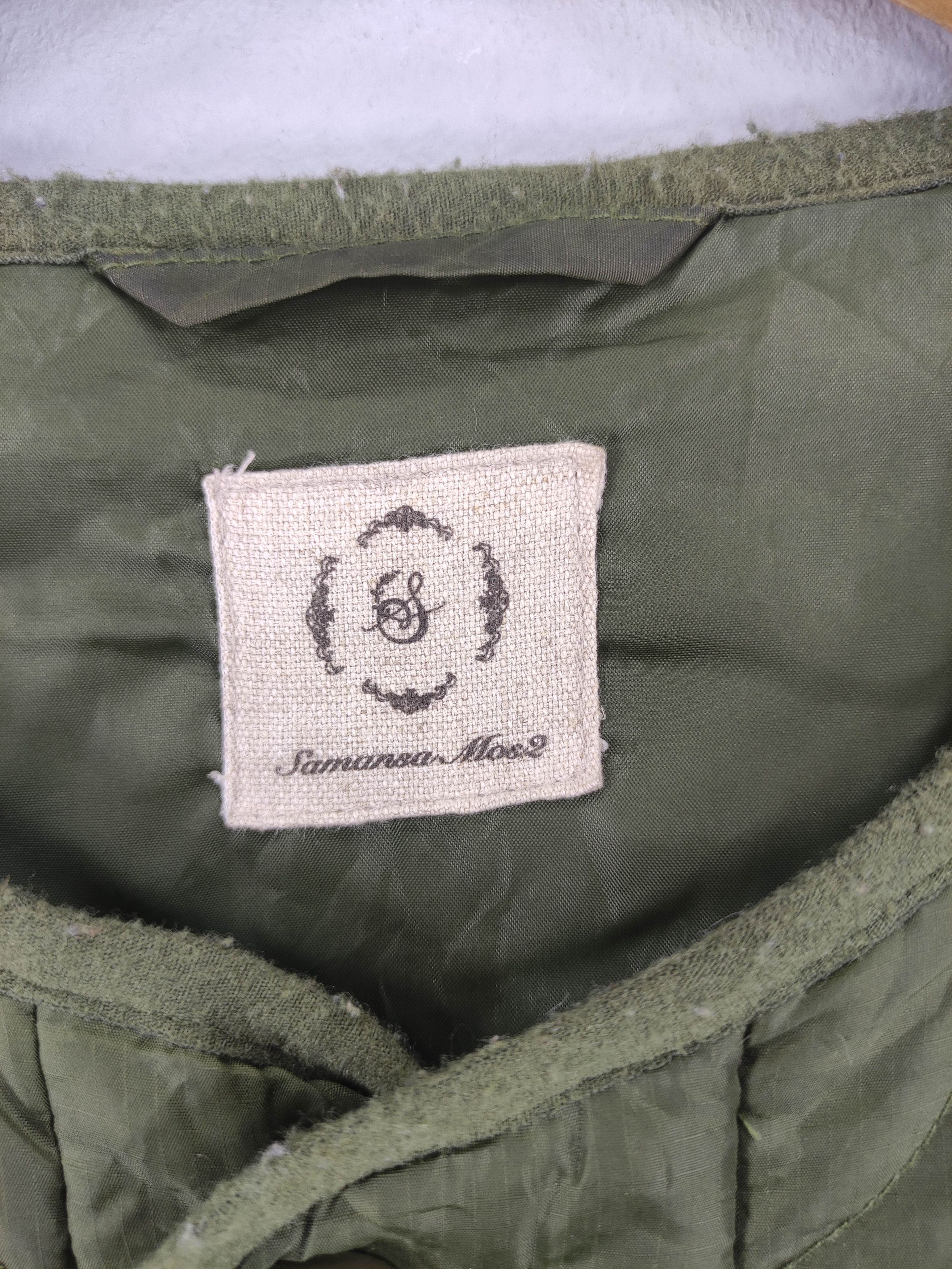 Japanese Brand Vintage Samansa Mos2 Quilted Jacket Button Up Size L / US 10 / IT 46 - 3 Thumbnail
