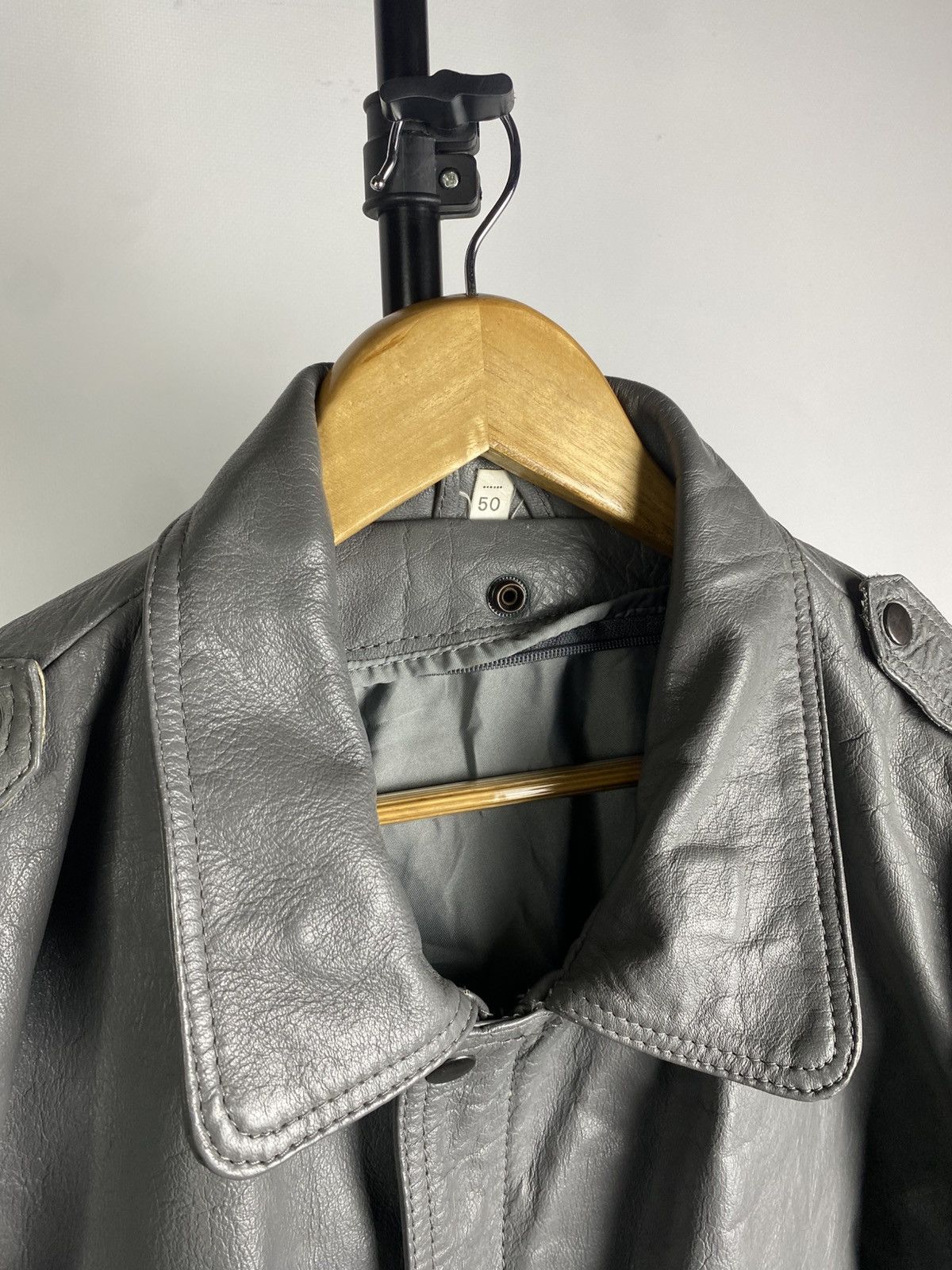 Leather × Vintage Vintage Genuine Leather MOTO Bomber Jacket Rock Punk Size US M / EU 48-50 / 2 - 5 Thumbnail