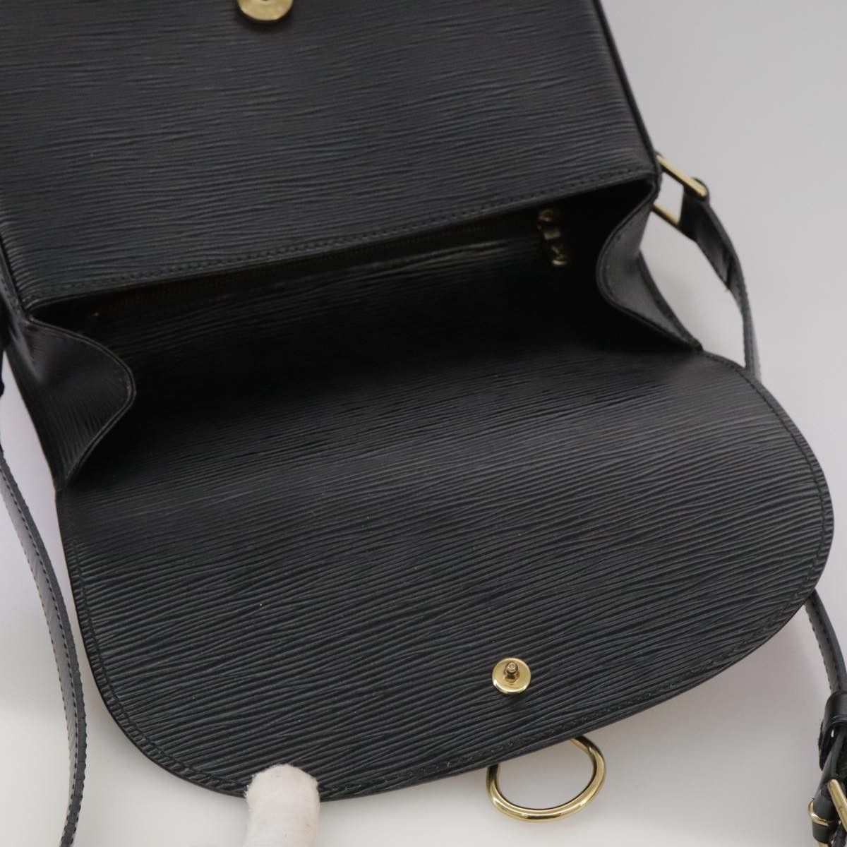 Louis Vuitton LOUIS VUITTON Epi Saint Cloud GM Shoulder Bag Black Noir Size ONE SIZE - 9 Thumbnail