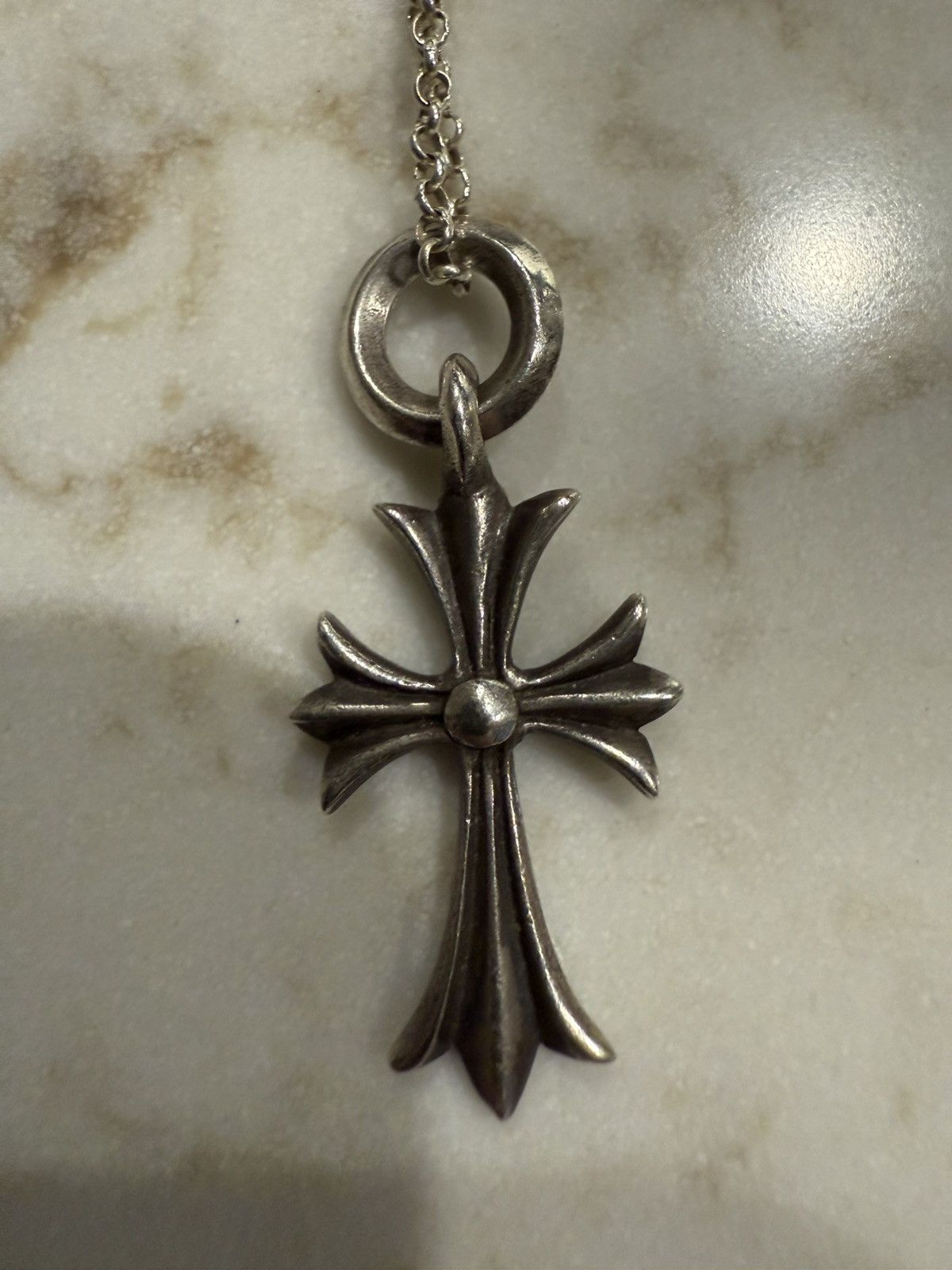 アクセサリー Chrome Hearts Tiny CH Cross Charm Silver 100% Authentic Chrome Hearts One Ball Tiny CH Cross Charm | eBay