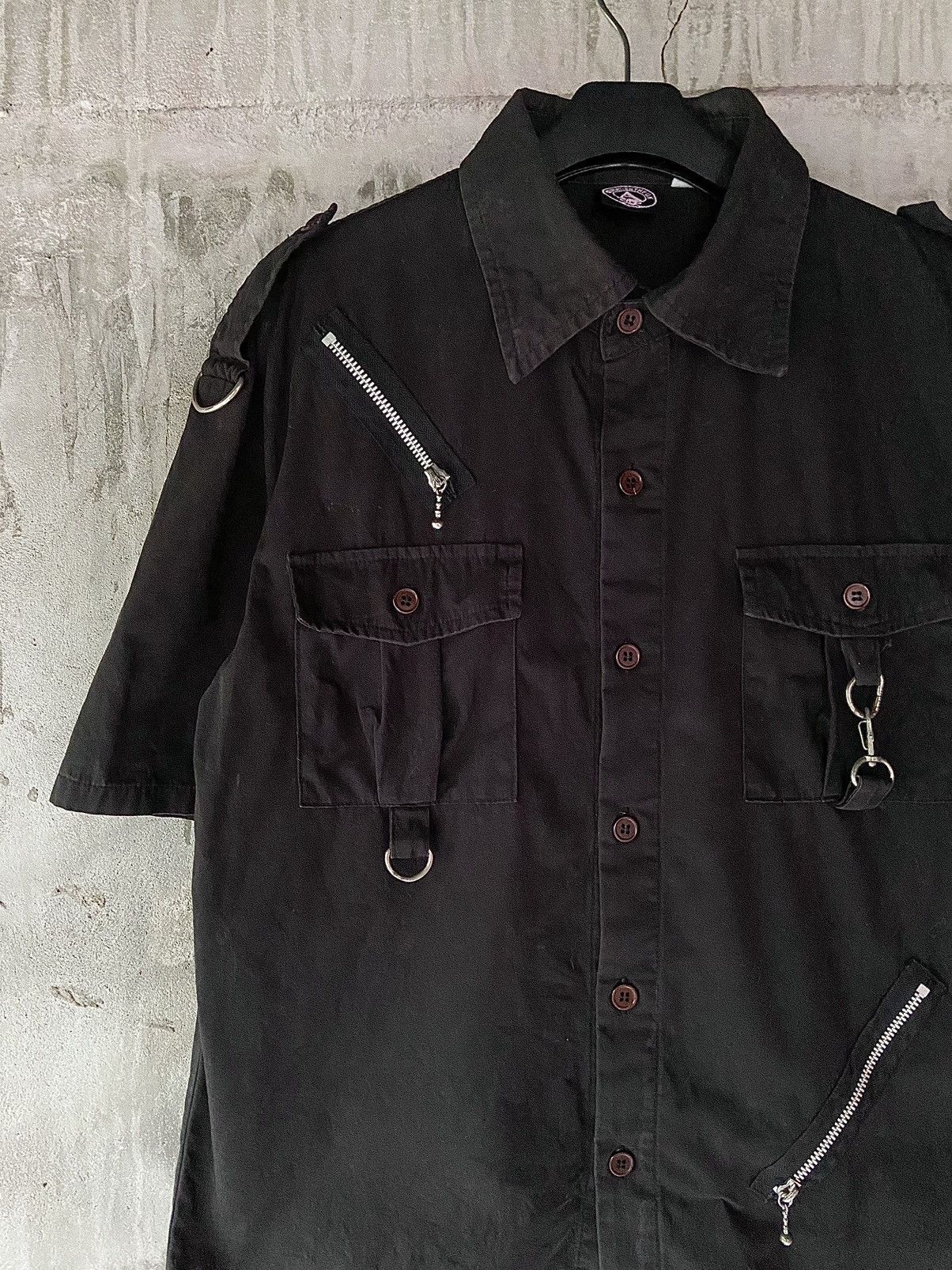 Hysteric Glamour × If Six Was Nine × Japanese Brand KEYSTATION THE U.K PUNK BUTTON UP BALCK SHIRT Size US M / EU 48-50 / 2 - 4 Thumbnail