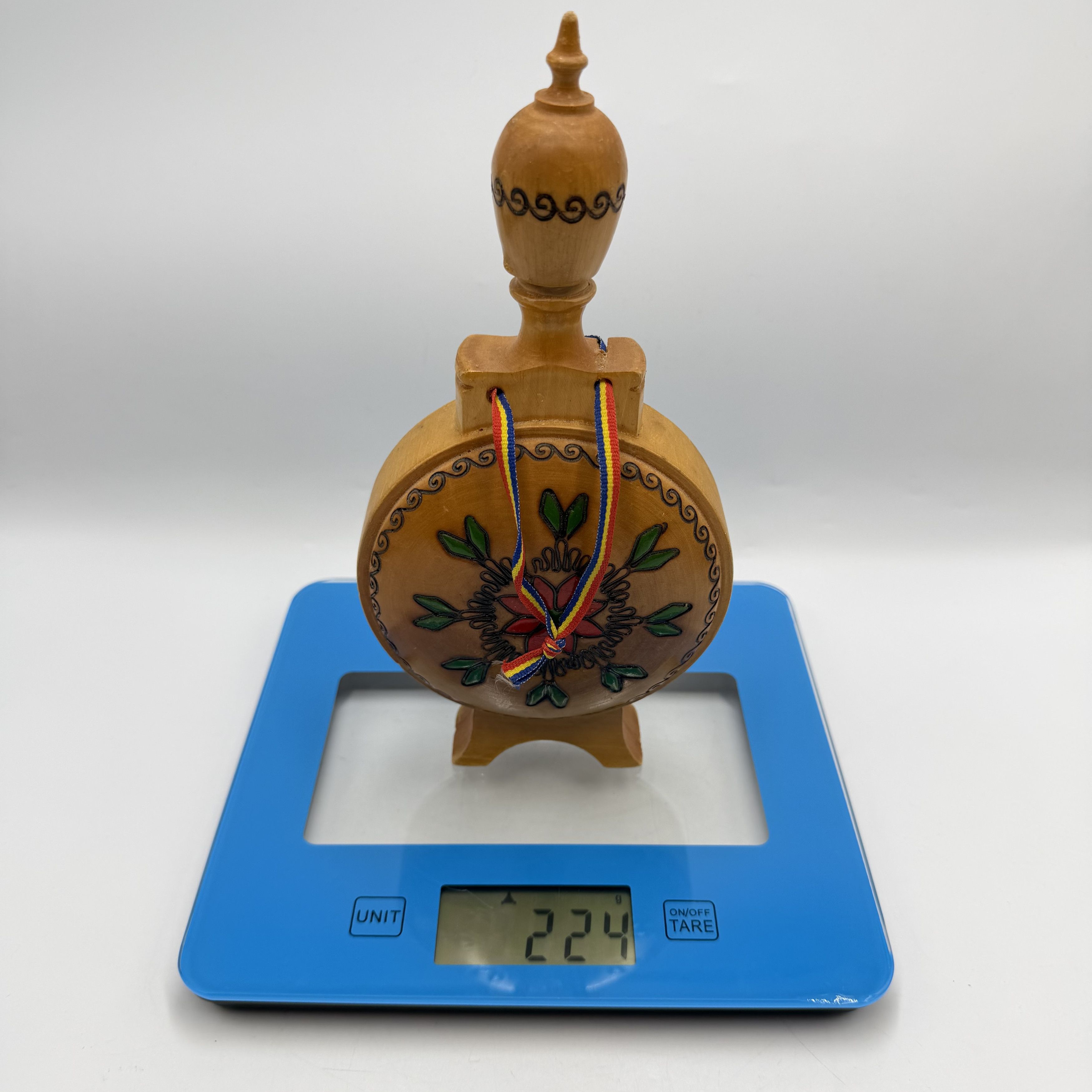 Vintage Vintage Wooden Kumanets Hand Painted Folk Art Decanter Size ONE SIZE - 3 Thumbnail