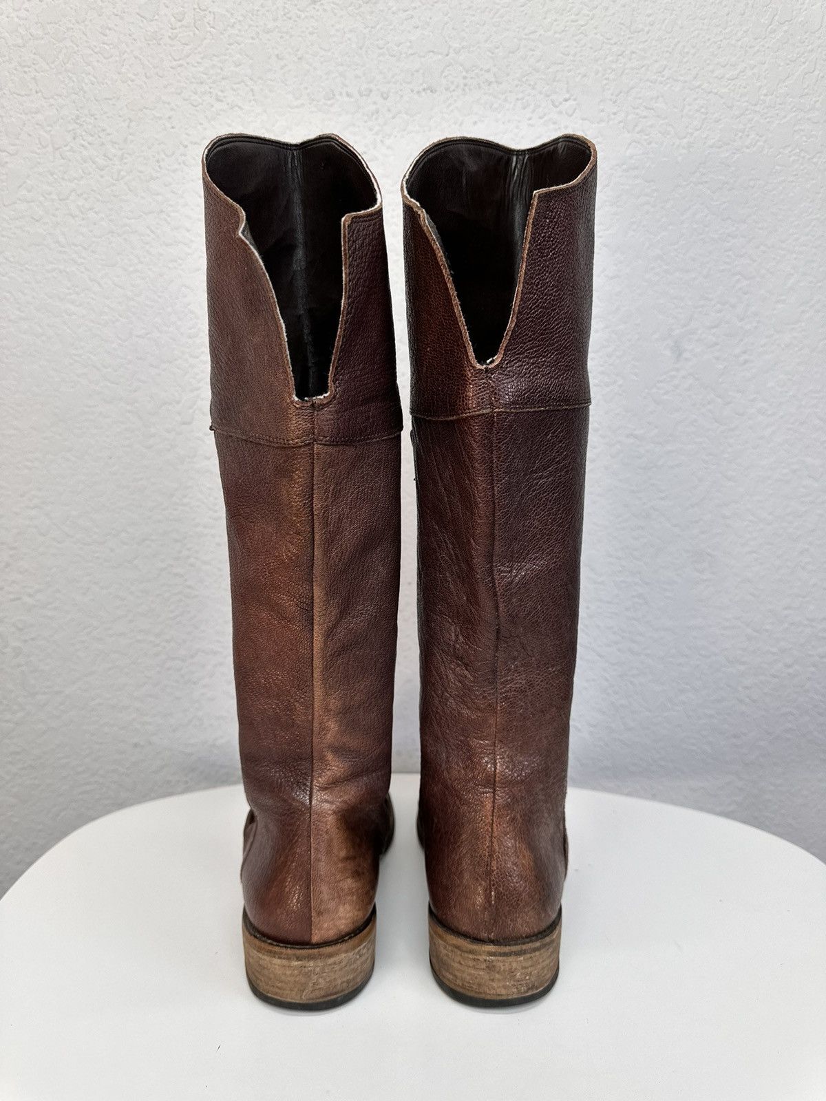 If Six Was Nine Leather Boots HandMade Italian Rick owens Style As 98 Rare Size US 9 / IT 39 - 5 Thumbnail