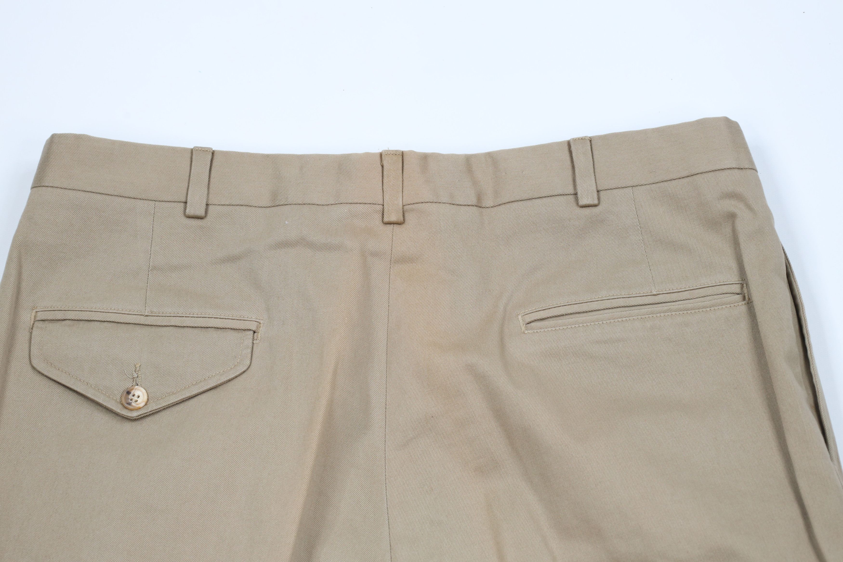 Lands' End × Vintage Vintage 70s Lands End Pleated Cuffed Wide Leg Pants USA Size US 36 / EU 52 - 11 Thumbnail