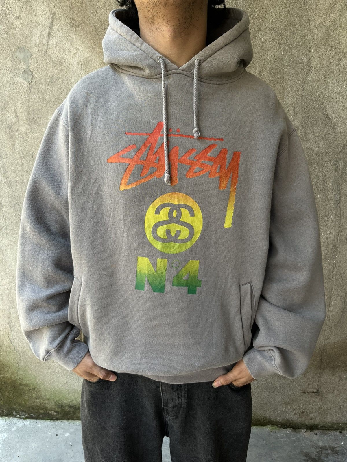 Stussy Vintage 2000s stussy hoodie N4 rasta Size US L / EU 52-54 / 3 - 2 Thumbnail
