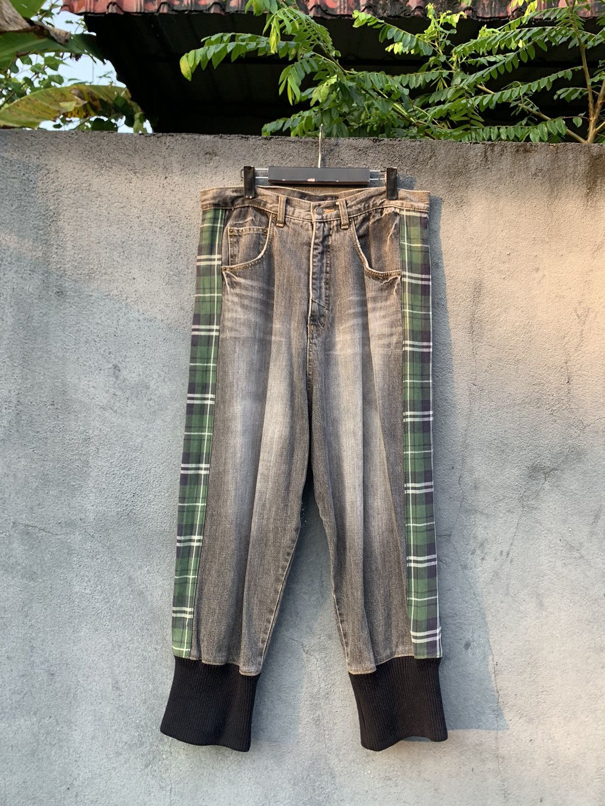 Vintage 👹Vintage Washed Faded Y2k Baggy Jogger Jeans Size US 32 / EU 48 - 4 Thumbnail