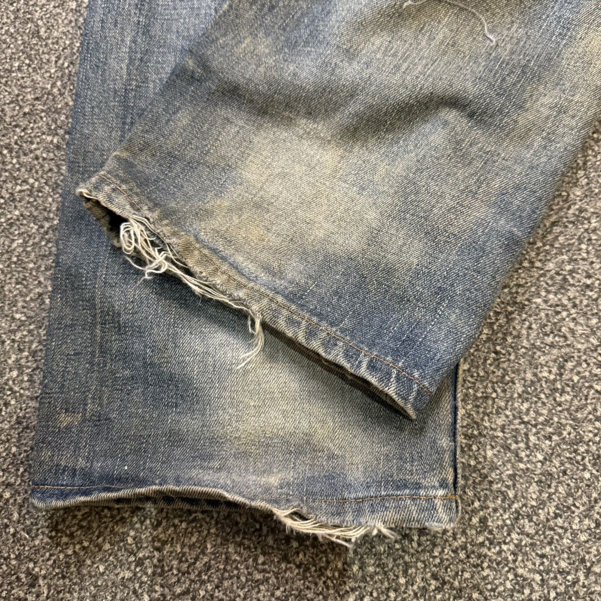If Six Was Nine 🔥🇯🇵 Vintage Japanese Levis 505 Distressed Denim Size US 36 / EU 52 - 11 Thumbnail