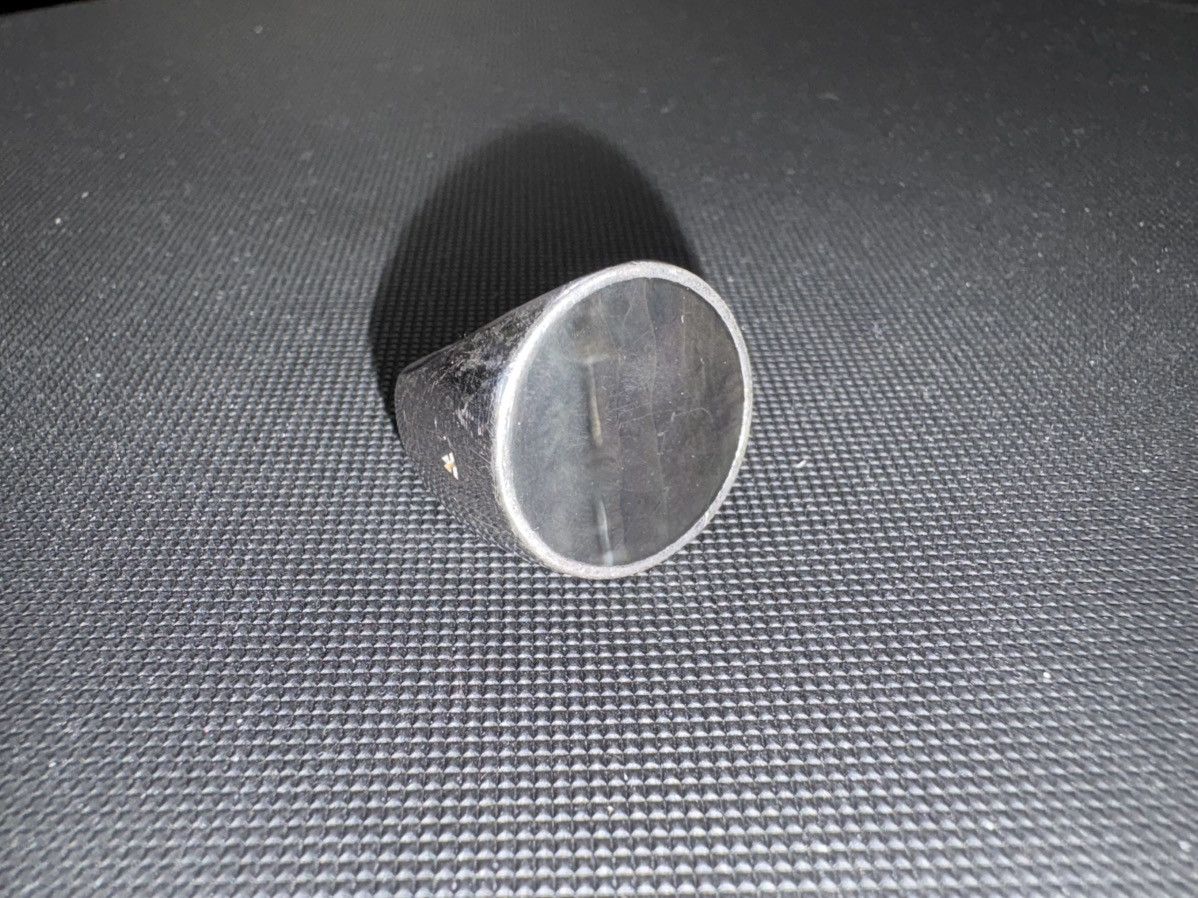 Tom Wood 925 Silver and Black Mother-of-Pearl Ring Size ONE SIZE - 3 Thumbnail