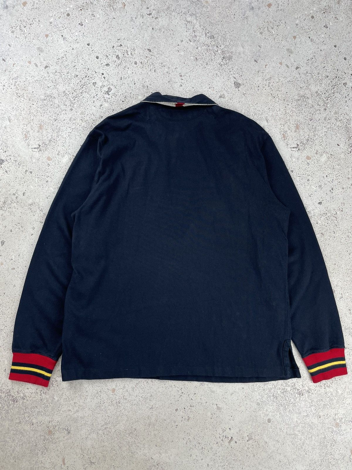Polo Ralph Lauren × Vintage Polo Ralph Lauren Vintage Rugby Long Sleeve Polo Striped Size US L / EU 52-54 / 3 - 8 Thumbnail