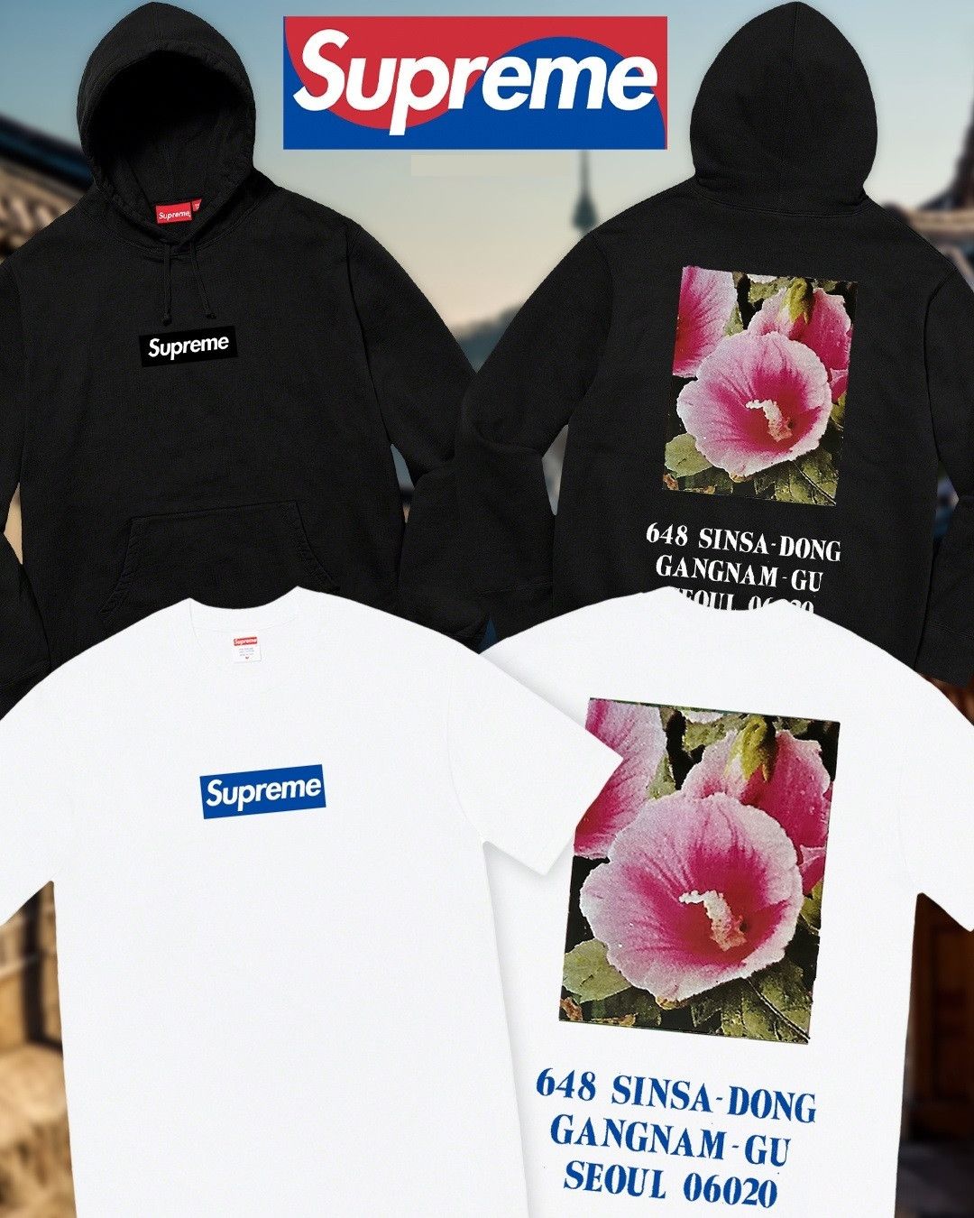 Supreme Supreme 23FW Seoul Box Logo Hoodie Black Size US XL / EU 56 / 4 - 10 Thumbnail