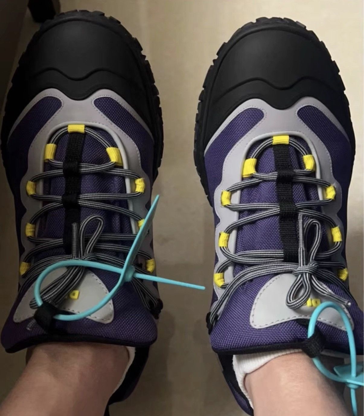 Dior Dior Izon Black and Purple Low-top Hiking Sneakers J41 Size US 8.5 / EU 41-42 - 2 Thumbnail