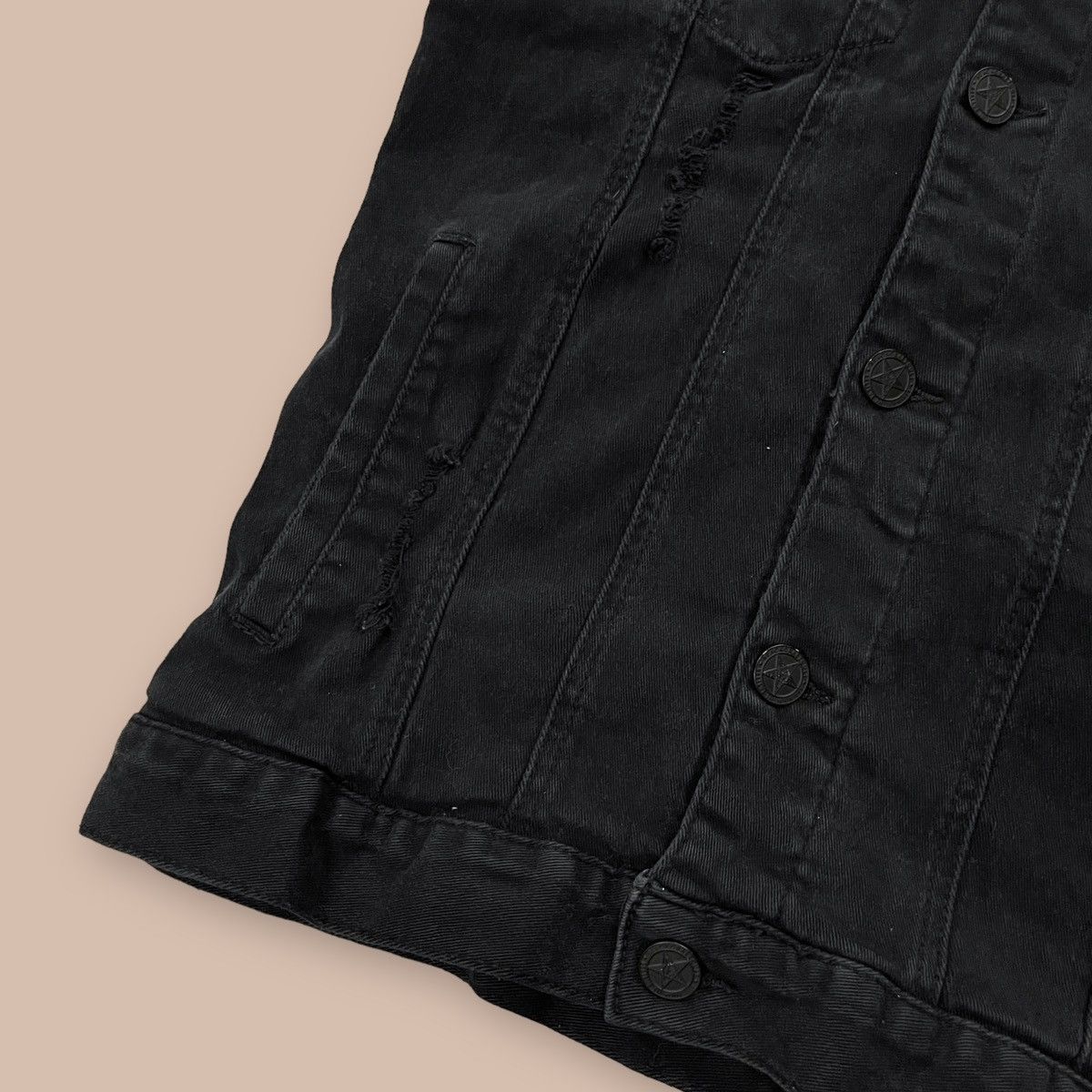 If Six Was Nine BlackCraft Hooded Denim Vest Size US M / EU 48-50 / 2 - 8 Thumbnail