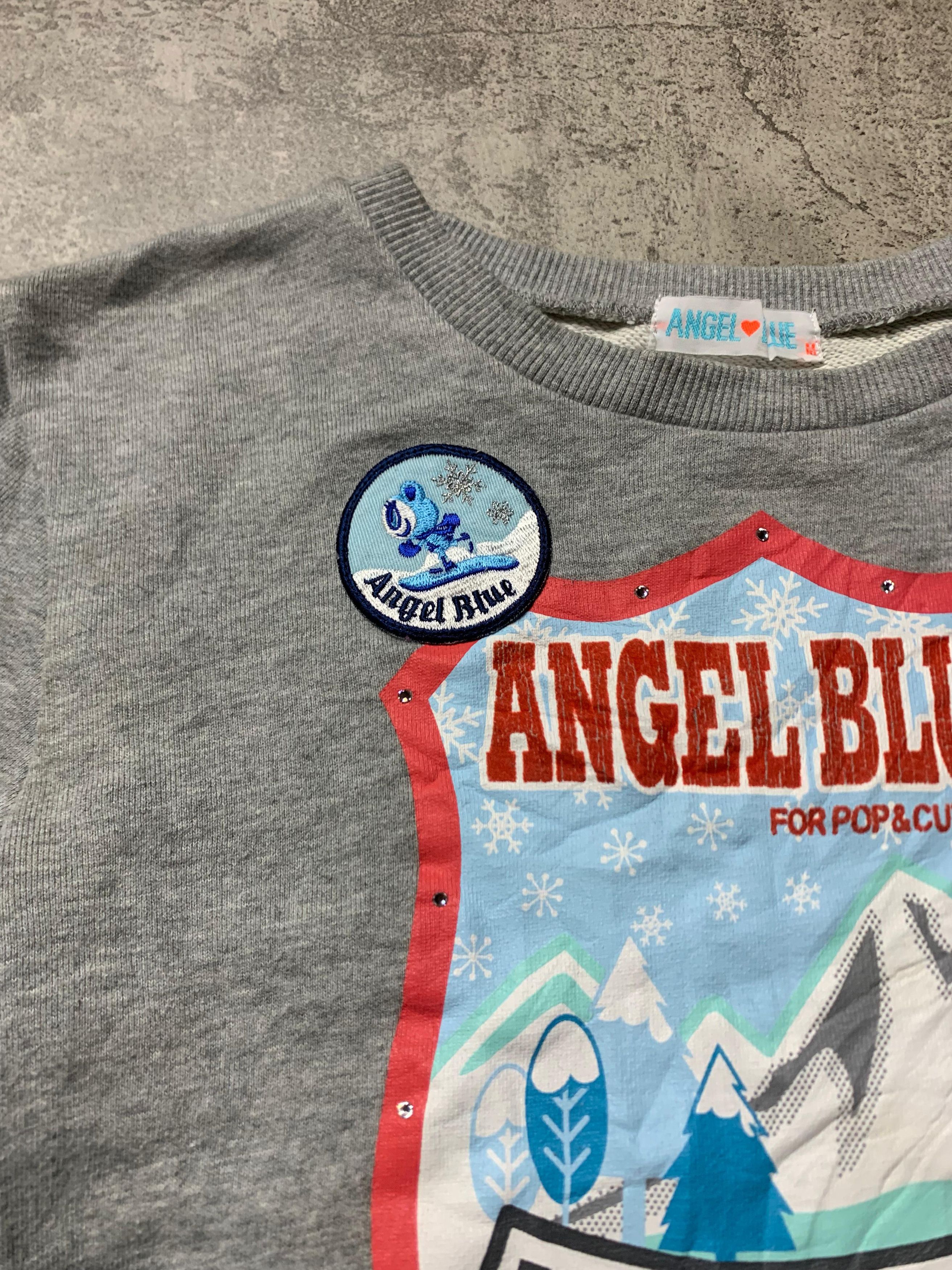 Hysteric Glamour 2000s Angel Blue - Snow Pop Cute Girls Sweatershirt Size M / US 6-8 / IT 42-44 - 5 Thumbnail