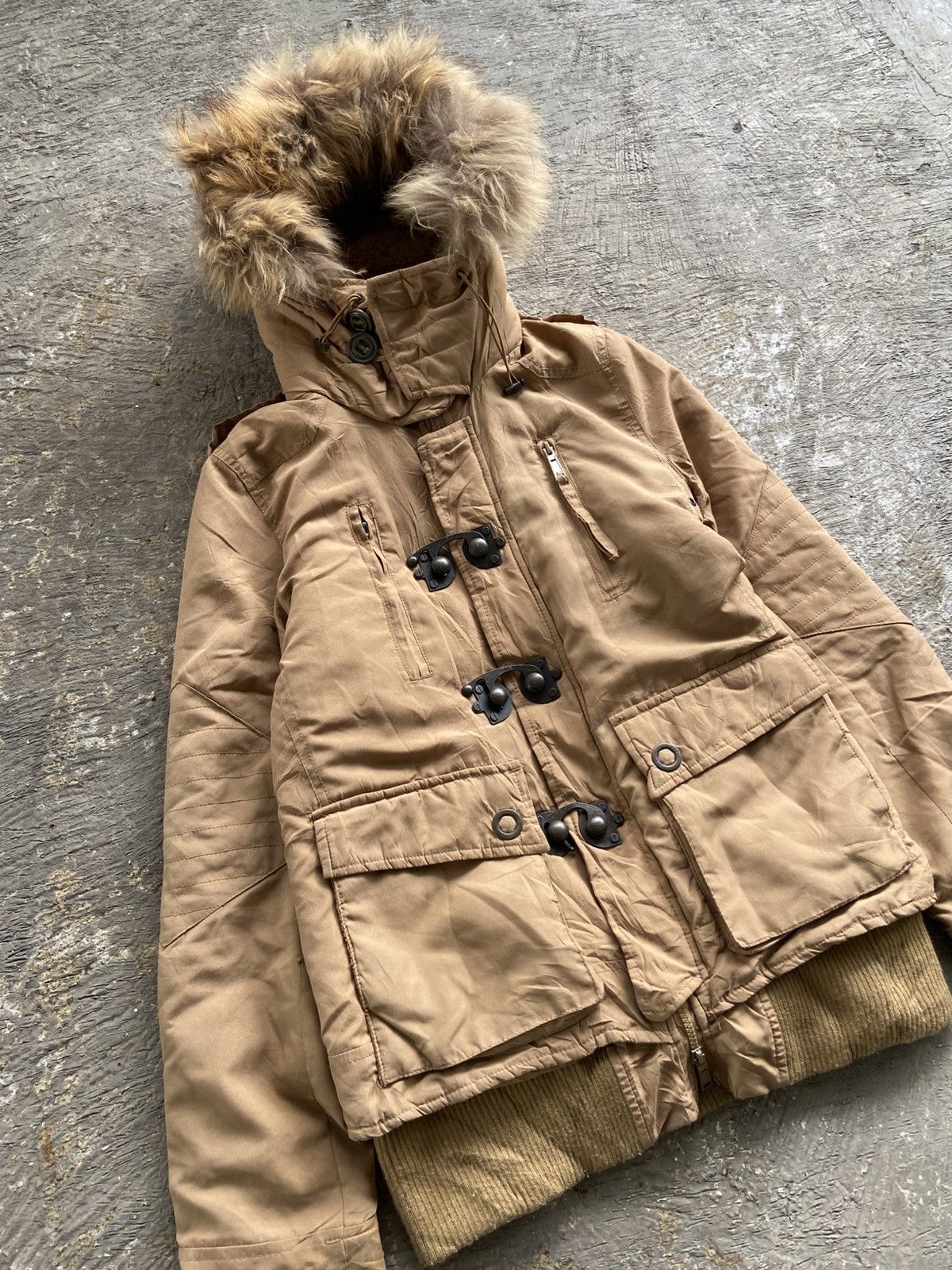 14th Addiction 2000s SLY - Vkei Apocalypse 14th Style Thumbhole Fur Jacket Size US M / EU 48-50 / 2 - 2 Thumbnail