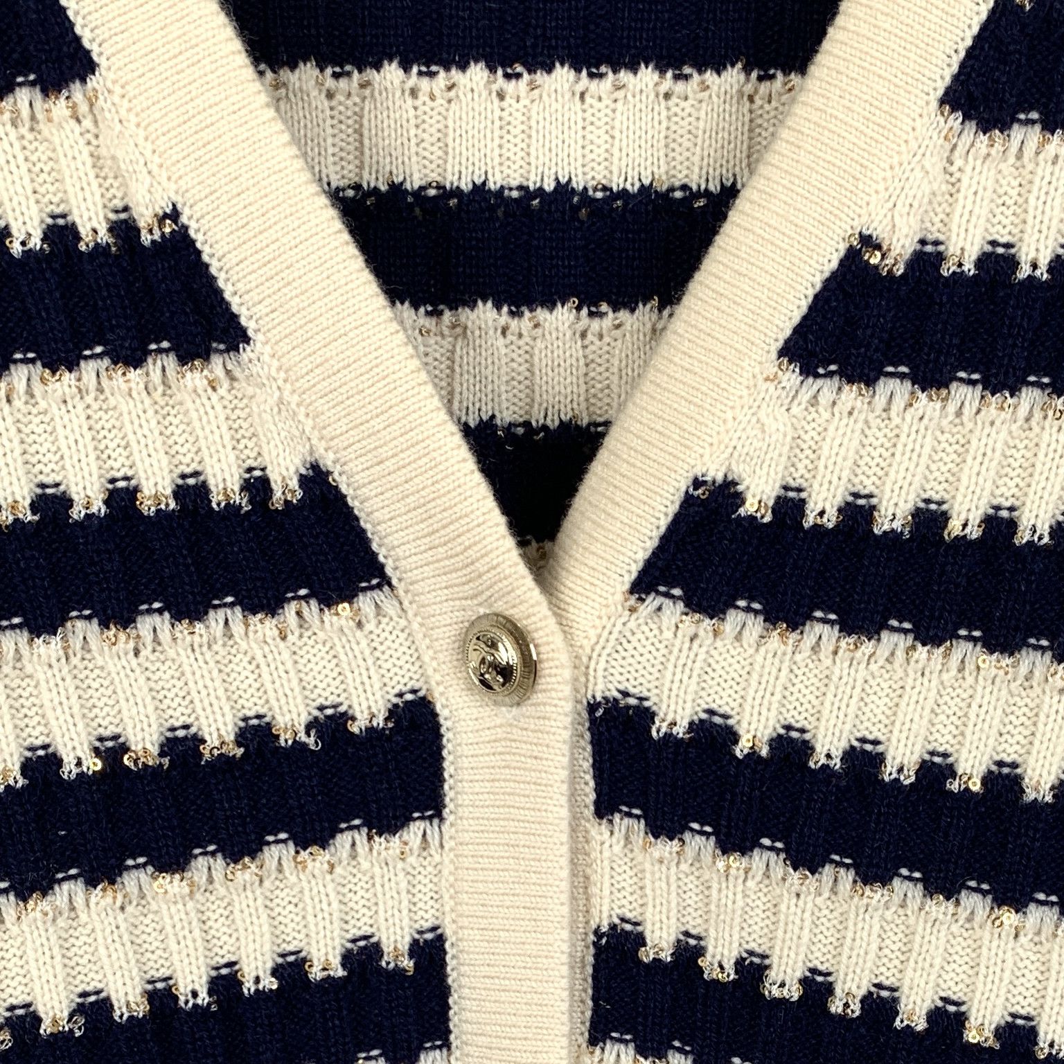 Chanel Chanel Colorblock S Long-Sleeve Cardigan (Size M) Size M / US 6-8 / IT 42-44 - 6 Thumbnail