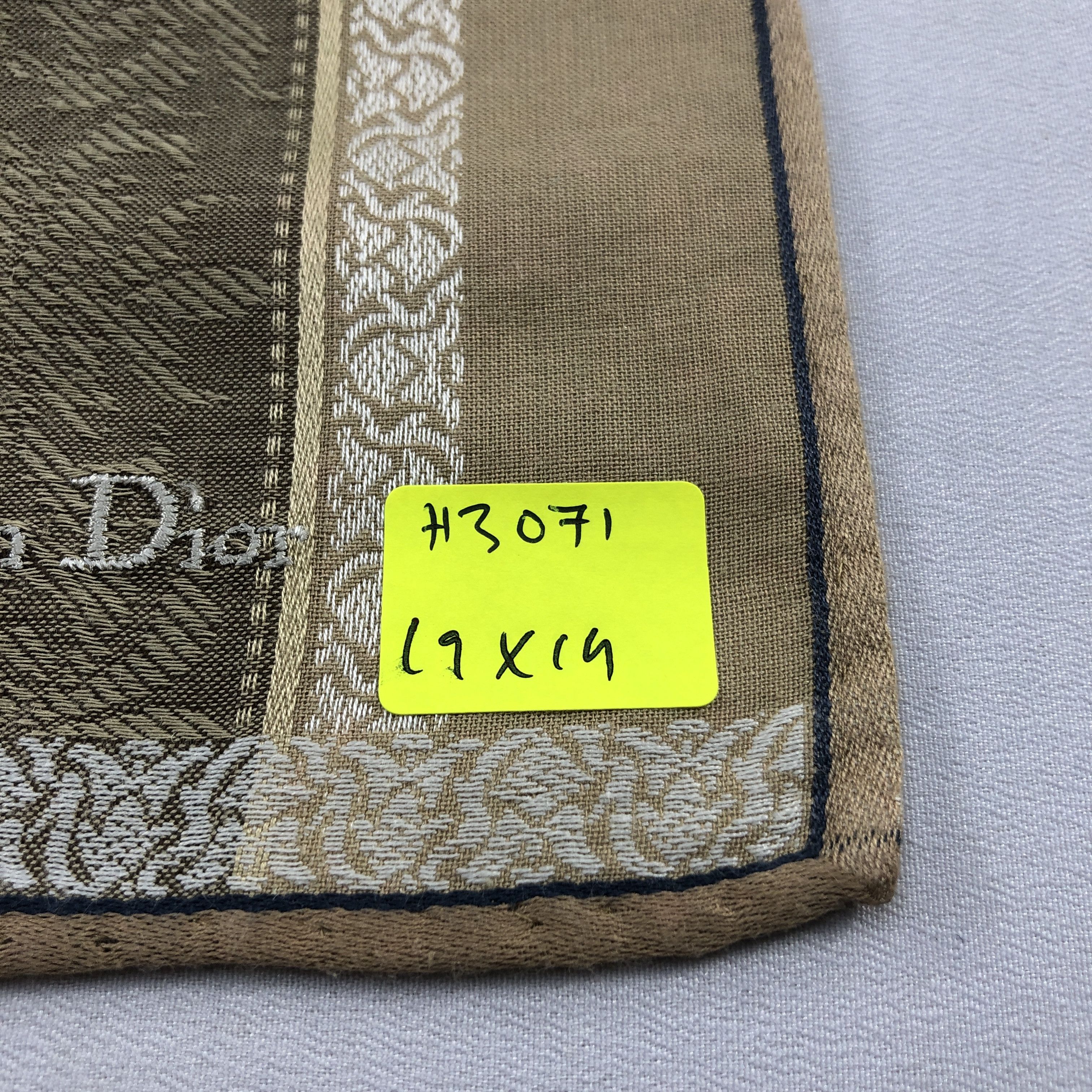 Christian Dior Monsieur Christian Dior Handkerchief Neckerchief Bandana H3071 Size ONE SIZE - 6 Thumbnail