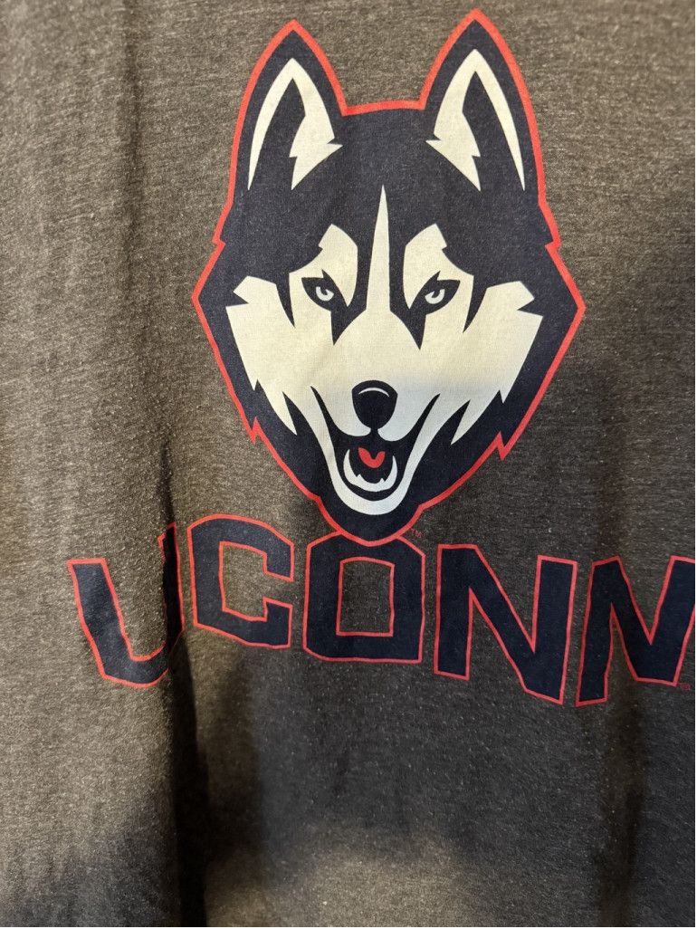 Nike UConn Huskies Nike Short Sleeve Tee Men's L Gray Size US L / EU 52-54 / 3 - 4 Thumbnail