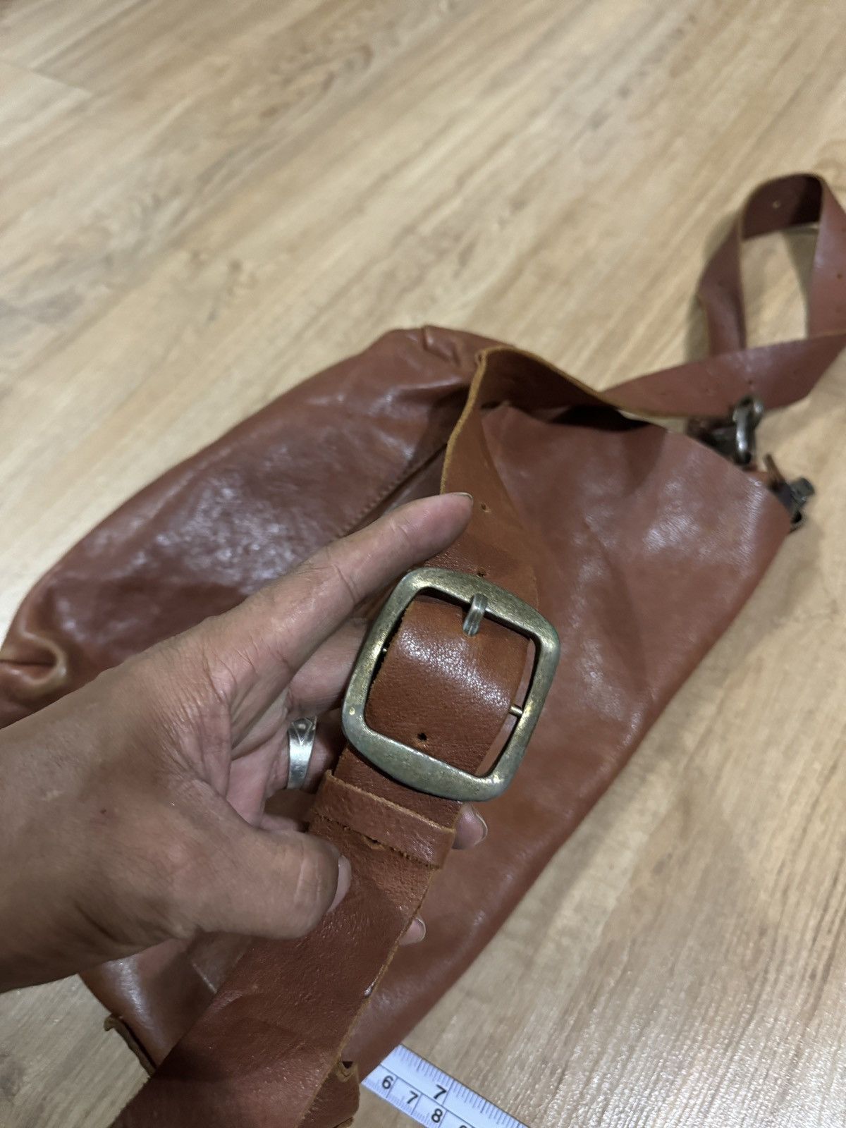Japanese Brand × Leather GREEN LABEL RELAXING leather sling bag Size ONE SIZE - 4 Thumbnail
