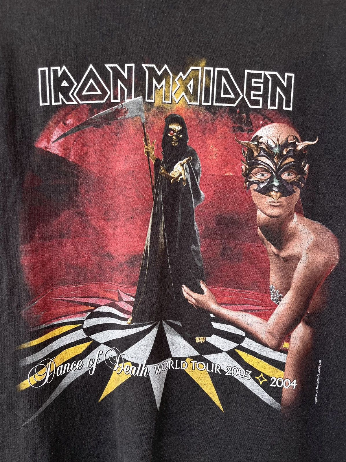 Band Tees Vintage 2003 Iron Maiden Dance Of Death World Tour T-Shirt Size US L / EU 52-54 / 3 - 4 Thumbnail