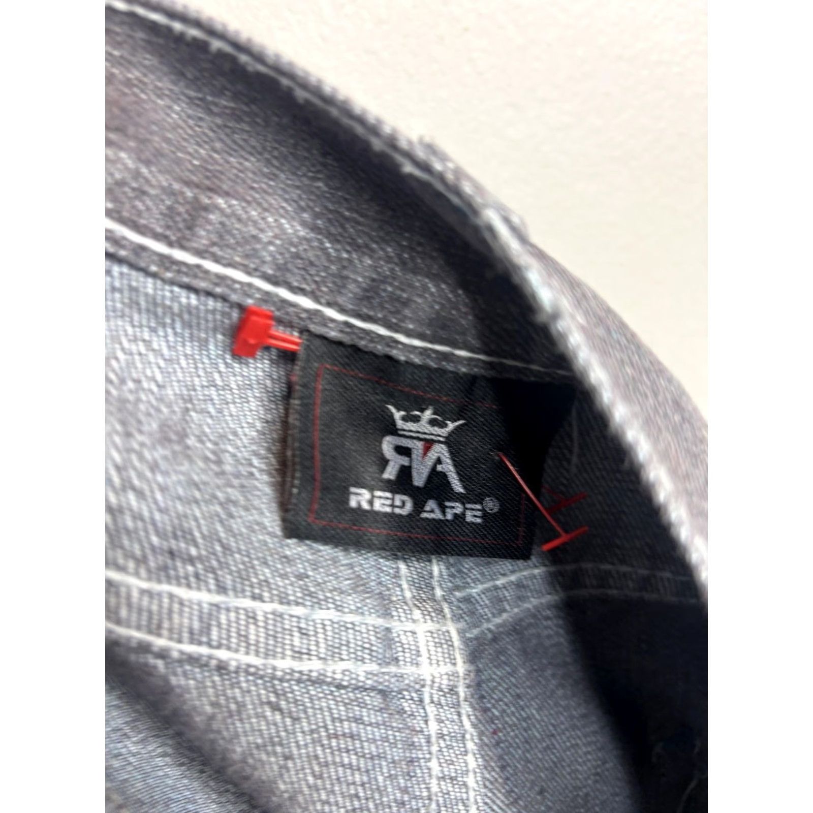 Vintage VINTAGE Red Ape Jeans Mens 50 Gray High Rise Tapered Embroidered Denim Streetwear Jeans Men Gray Size 50 Modern 90s Style Size US 34 / EU 50 - 7 Thumbnail