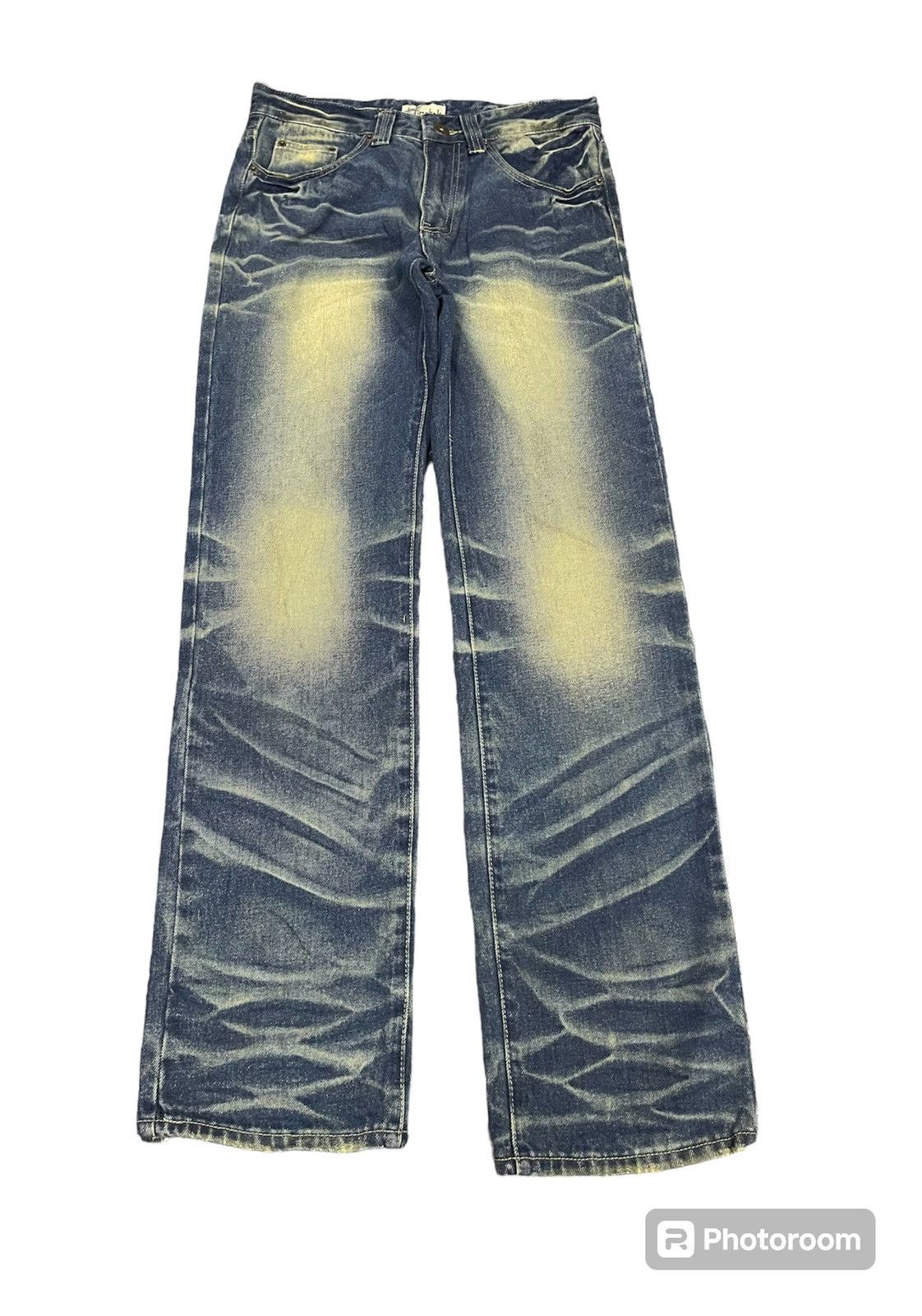 If Six Was Nine 2000s TORNADO MART INSPIRED BRAND TIMEBELT WASHABLE JEANS Size US 30 / EU 46 - 2 Thumbnail