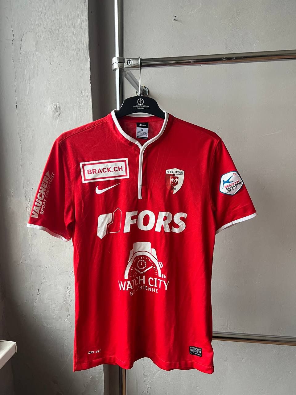 Nike 2012/13 FC BIEL/BIENNA #12 MATCH WORN HOME SOCCER JERSEY M Size US M / EU 48-50 / 2 - 2 Thumbnail
