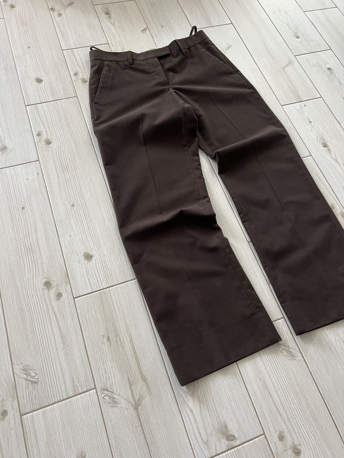 Helmut Lang Helmut Lang Archive Straight Brown Pants Designer Vintage Size US 28 / EU 44 - 9 Thumbnail