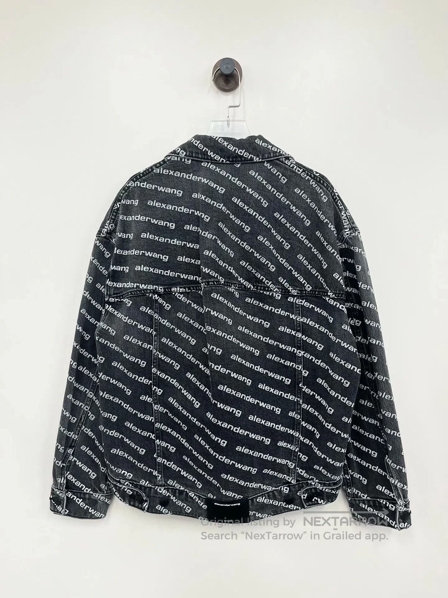 Alexander Wang Alexander Wang Black Denim Jacket with Bullet Print| Size US XS / EU 42 / 0 - 2 Thumbnail