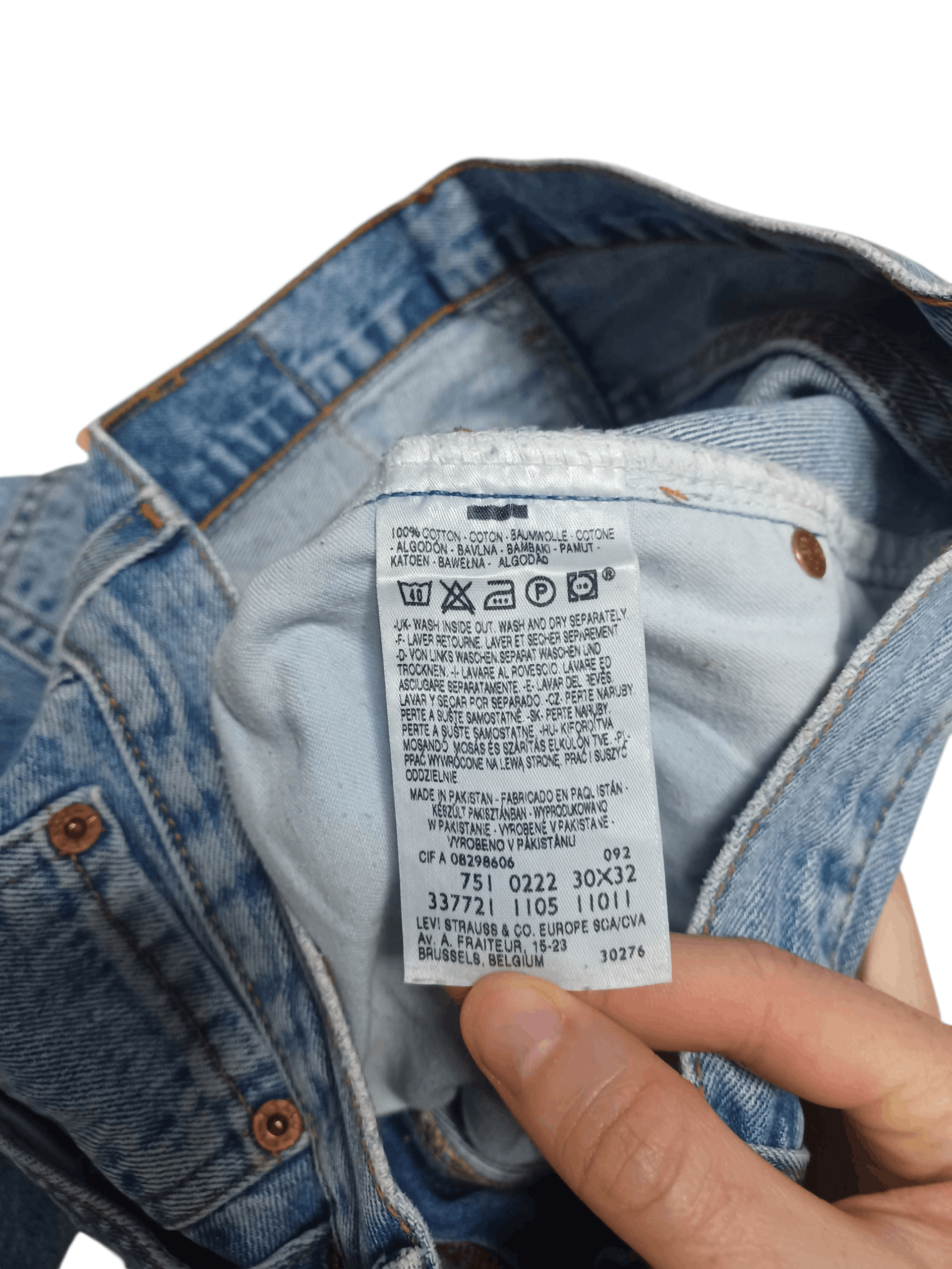 Levi's Vintage Clothing LEVIS 751 VINTAGE W30 L32 HEAVY COTTON JEANS DENIM Size US 30 / EU 46 - 5 Thumbnail