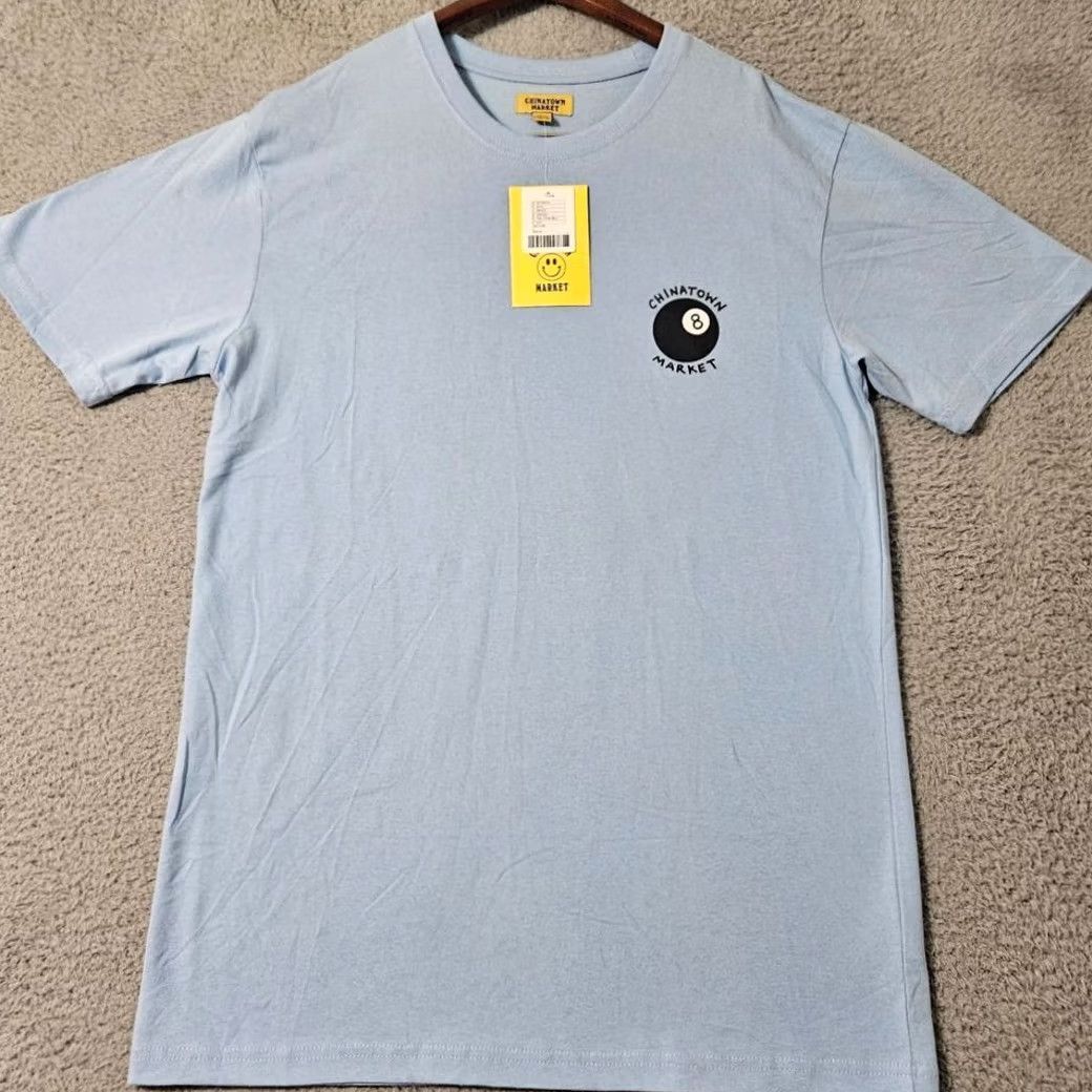 Vintage Chinatown Market Blue Mens Large T Shirt 8 Ball New Defect Size US L / EU 52-54 / 3 - 2 Thumbnail