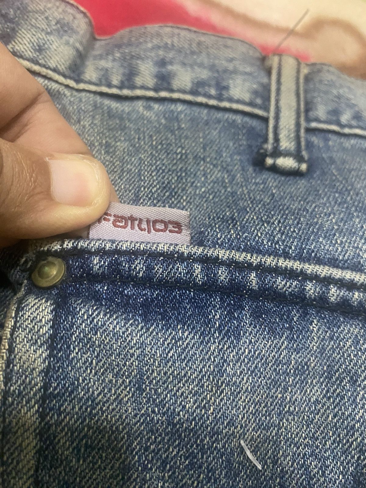 Fat Tokyo × Japanese Brand × Vintage Vintage FAT TOKYO Jeans Skinny Old Cutting Like Baggy Size US 34 / EU 50 - 9 Thumbnail