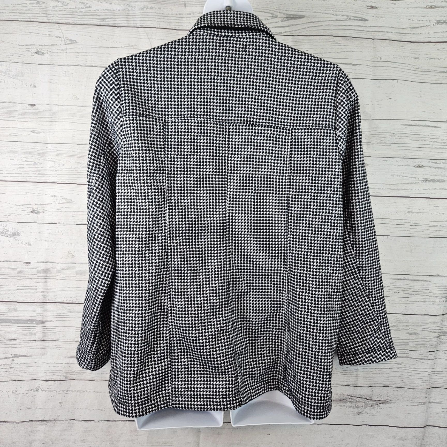 Torrid Torrid Coat Womens Double Breasted 1X Black Houndstooth Size XL / US 12-14 / IT 48-50 - 3 Thumbnail