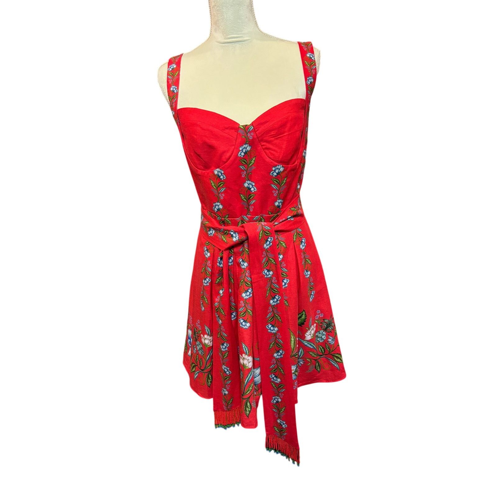 Farm Rio BNWT Farm Rio Sweet Bloom Bouquet Red Mini Dress Size XL Size XL / US 12-14 / IT 48-50 - 2 Thumbnail