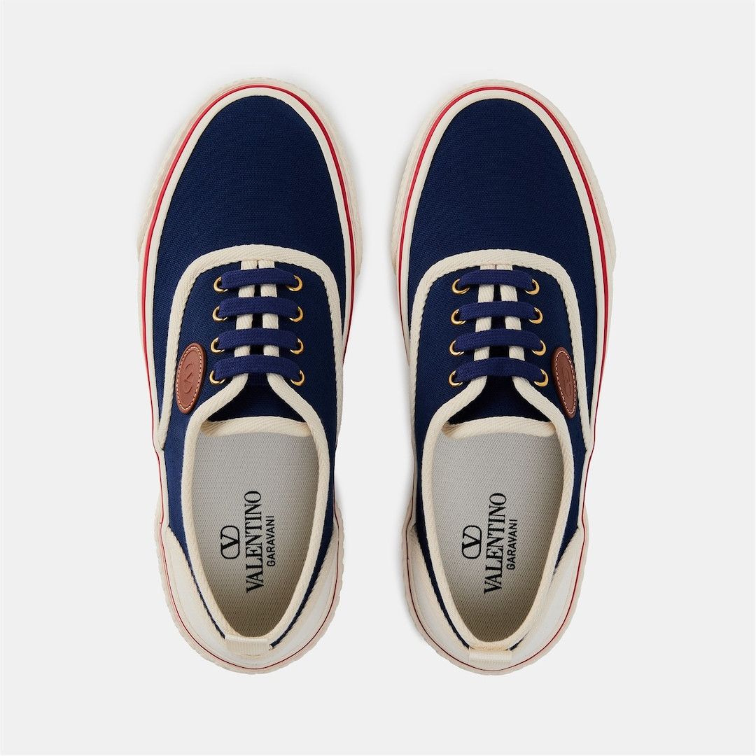 Valentino o1g2r1mq0526 Canvas Trainers in Indigo/Ivory Size US 8 / EU 41 - 6 Thumbnail