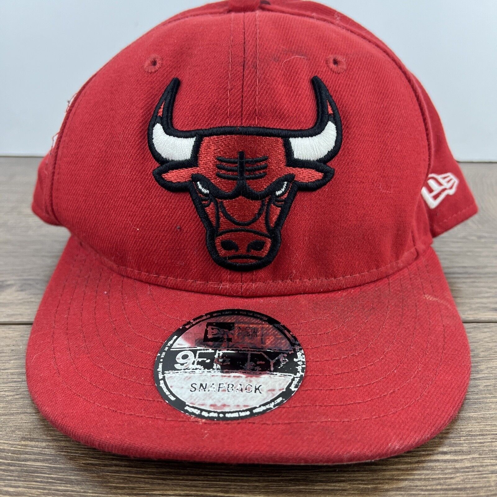 New Era Chicago Bulls Snapback Hat New Era 9FIFTY Red Hat Adjustable Size ONE SIZE - 6 Thumbnail