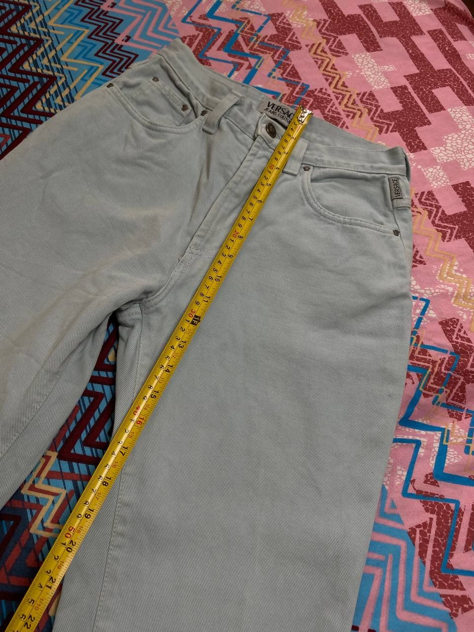 Versace × Versace Jeans Couture Vintage Versace Jeans Couture Blue Denim Jeans Pants Size 29" - 16 Thumbnail