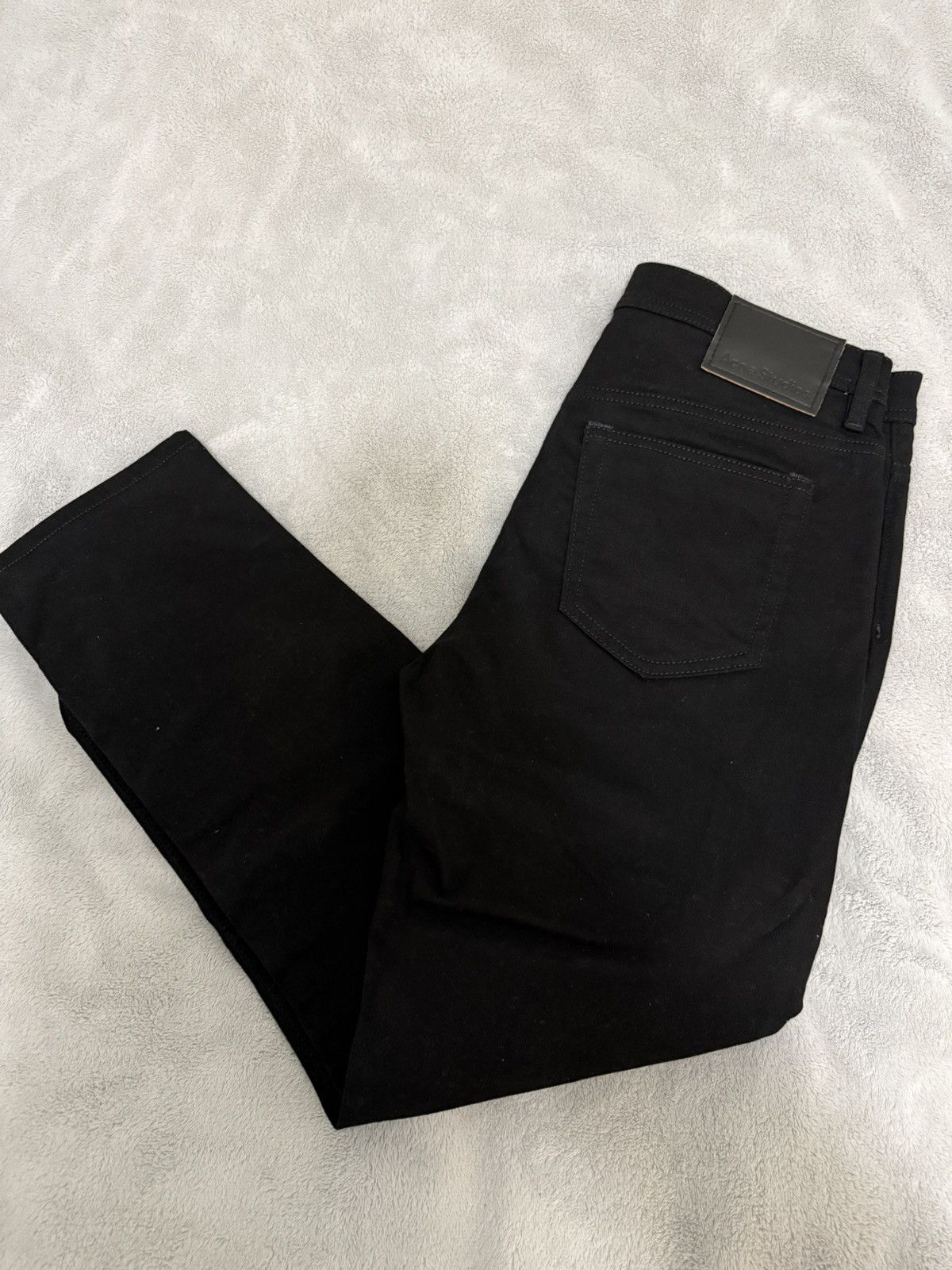 Acne Studios River Stay Black Jeans Size US 31 - 3 Thumbnail