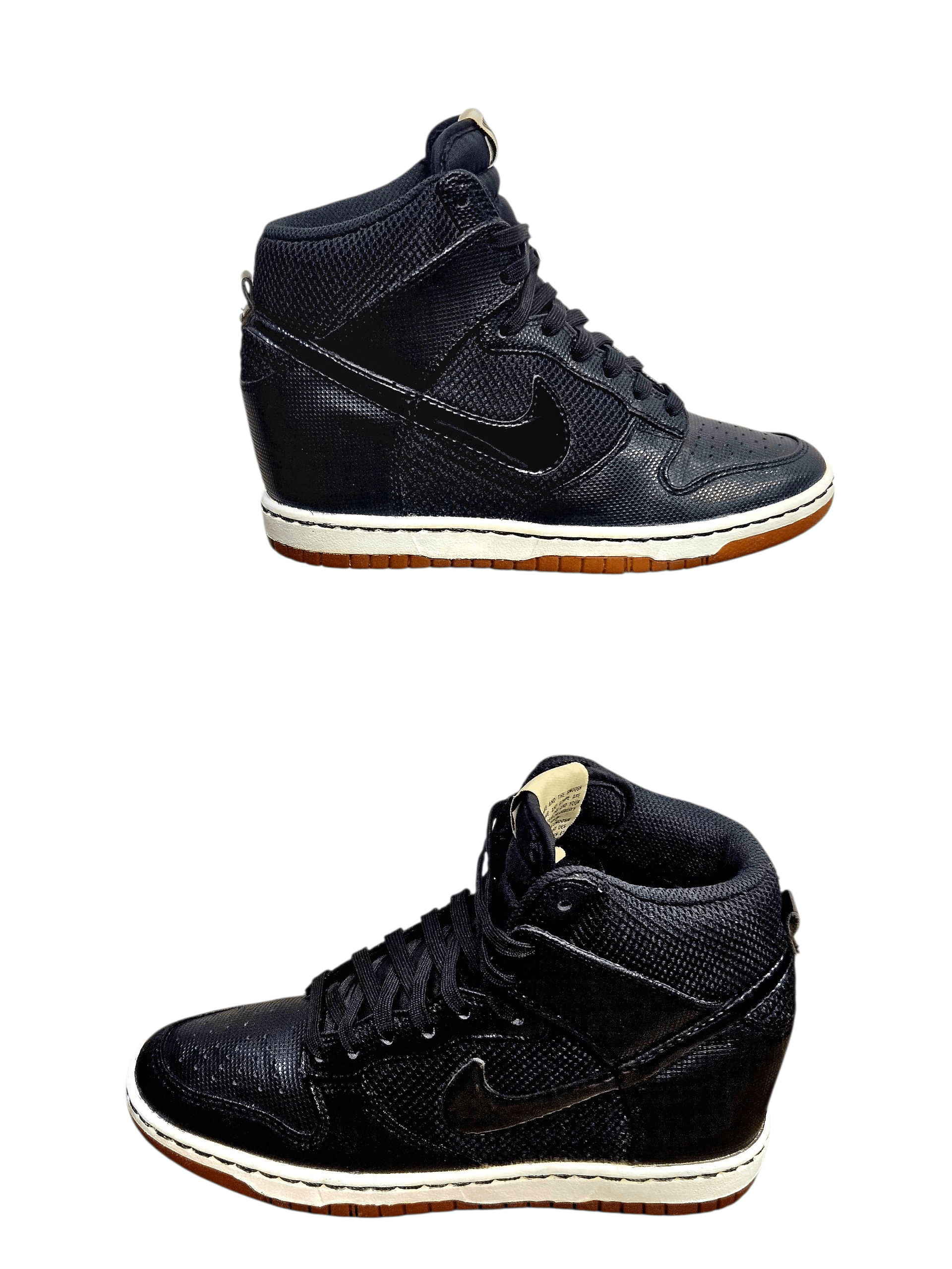 Nike 2012 NIKE DUNK SKY HI ESSENTIAL Wedge "Black Sail" Size US 6.5 / IT 36.5 - 7 Thumbnail