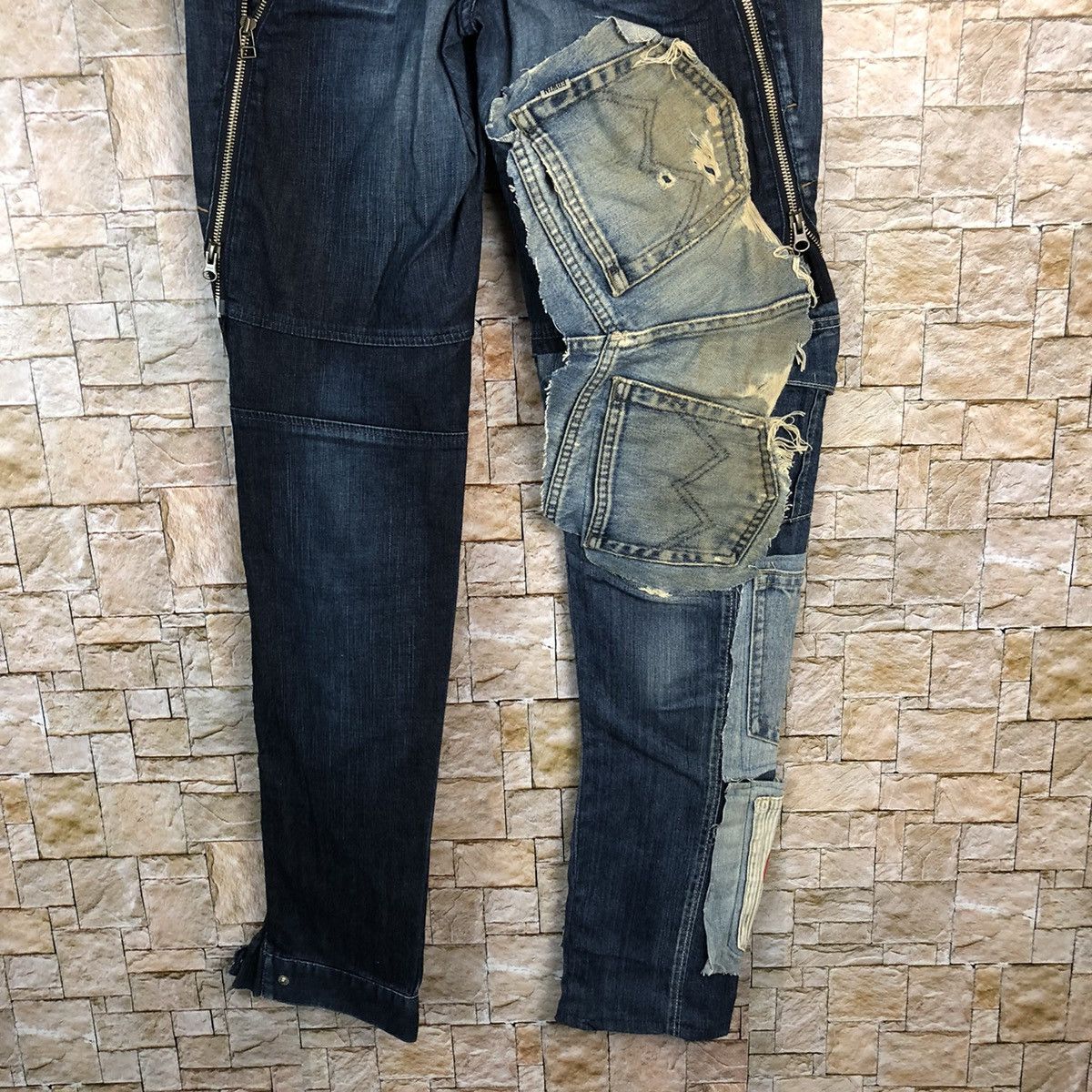 Marithe + Francois Girbaud Marithe Francois Girbaund Blue Custom Denim Pants #A572 Size US 30 / EU 46 - 20 Thumbnail