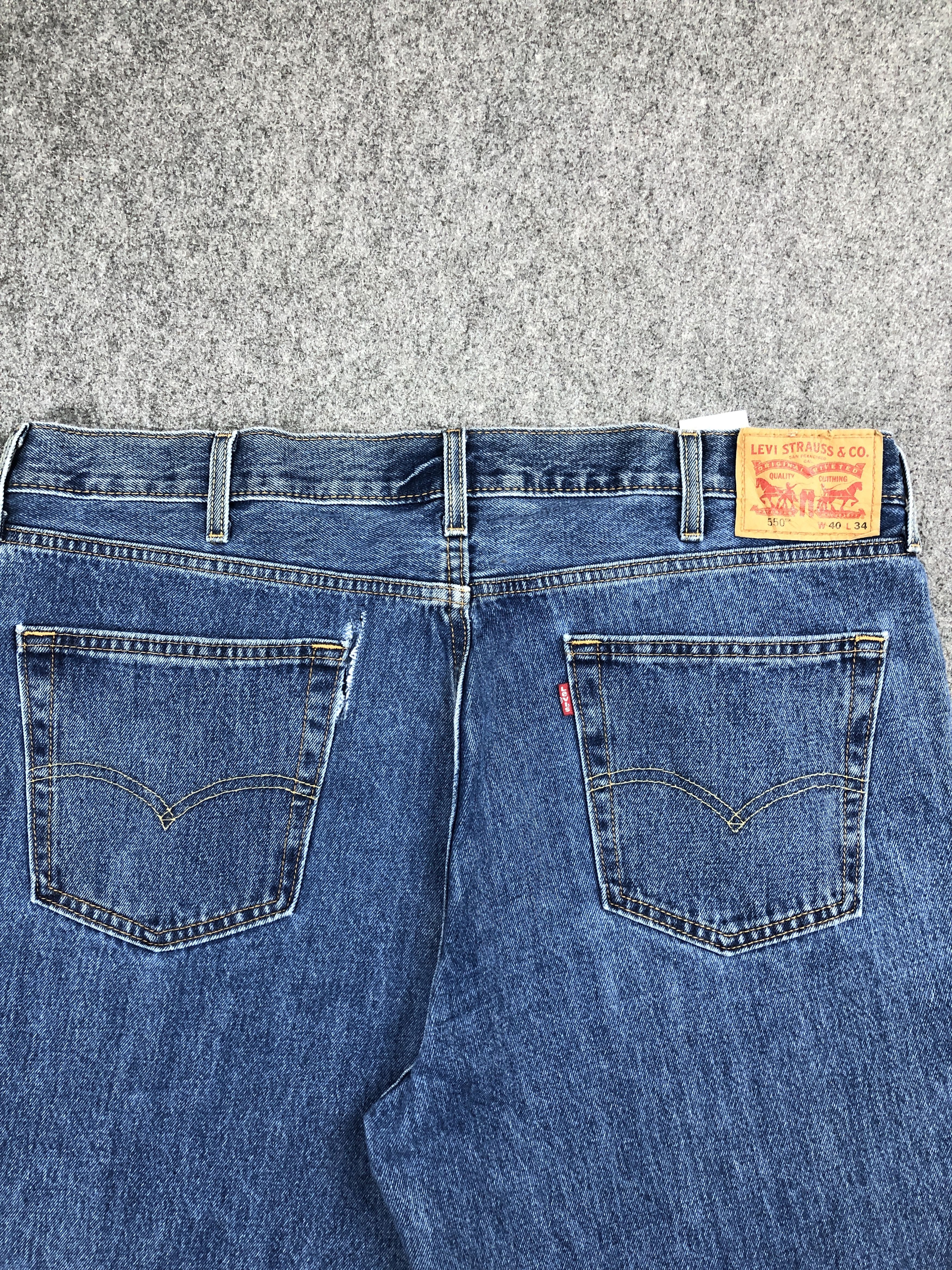 Levi's Vintage Levis 550 Blue Denim Jeans DP2288 Size US 40 / EU 56 - 4 Thumbnail