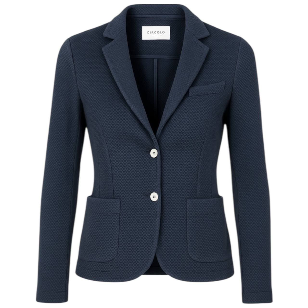 CIRCOLO 1901 CLASSIC BUTTON WOMEN SOLID BLAZER SIZE 38