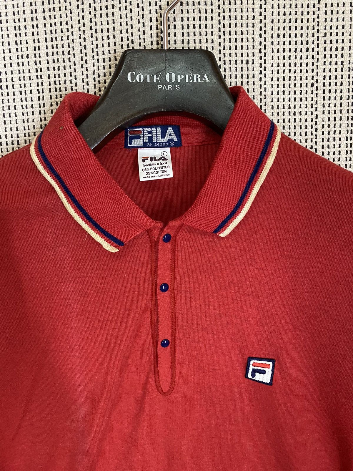 Bjorn Borg × Fila × Vintage 🔥vintage fila polo shirt snap button stretchable Size US L / EU 52-54 / 3 - 2 Thumbnail