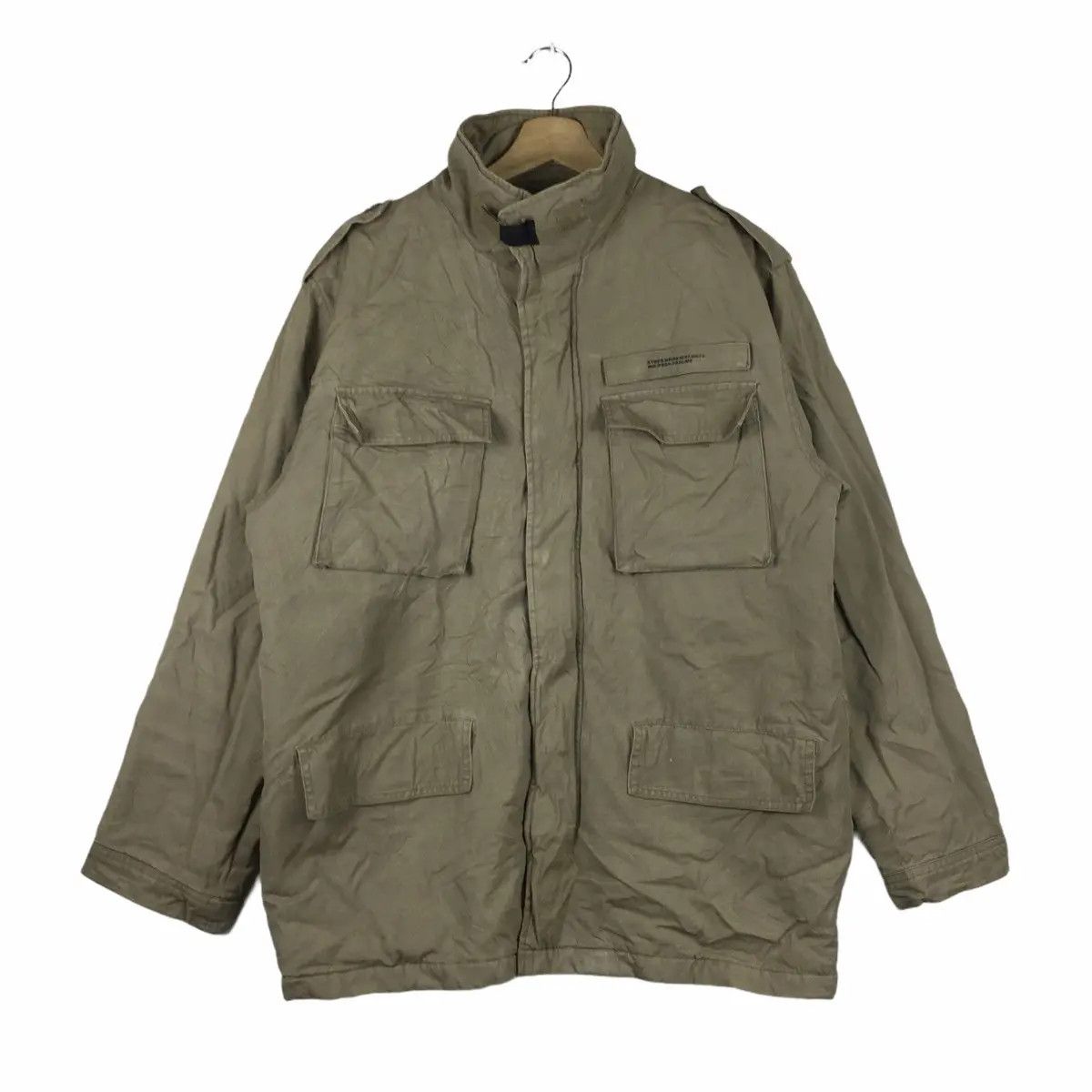 Vintage Vtg 80’ MILITARY ARMY Stok No Jacket Parka Trench Outdoor Size US L / EU 52-54 / 3 - 5 Thumbnail