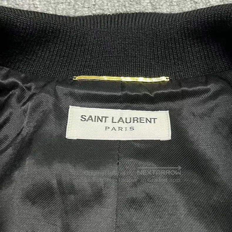 Saint Laurent Paris Saint Laurent Paris Black and White Patch Leather Baseball Size XS / US 0-2 / IT 36-38 - 3 Thumbnail