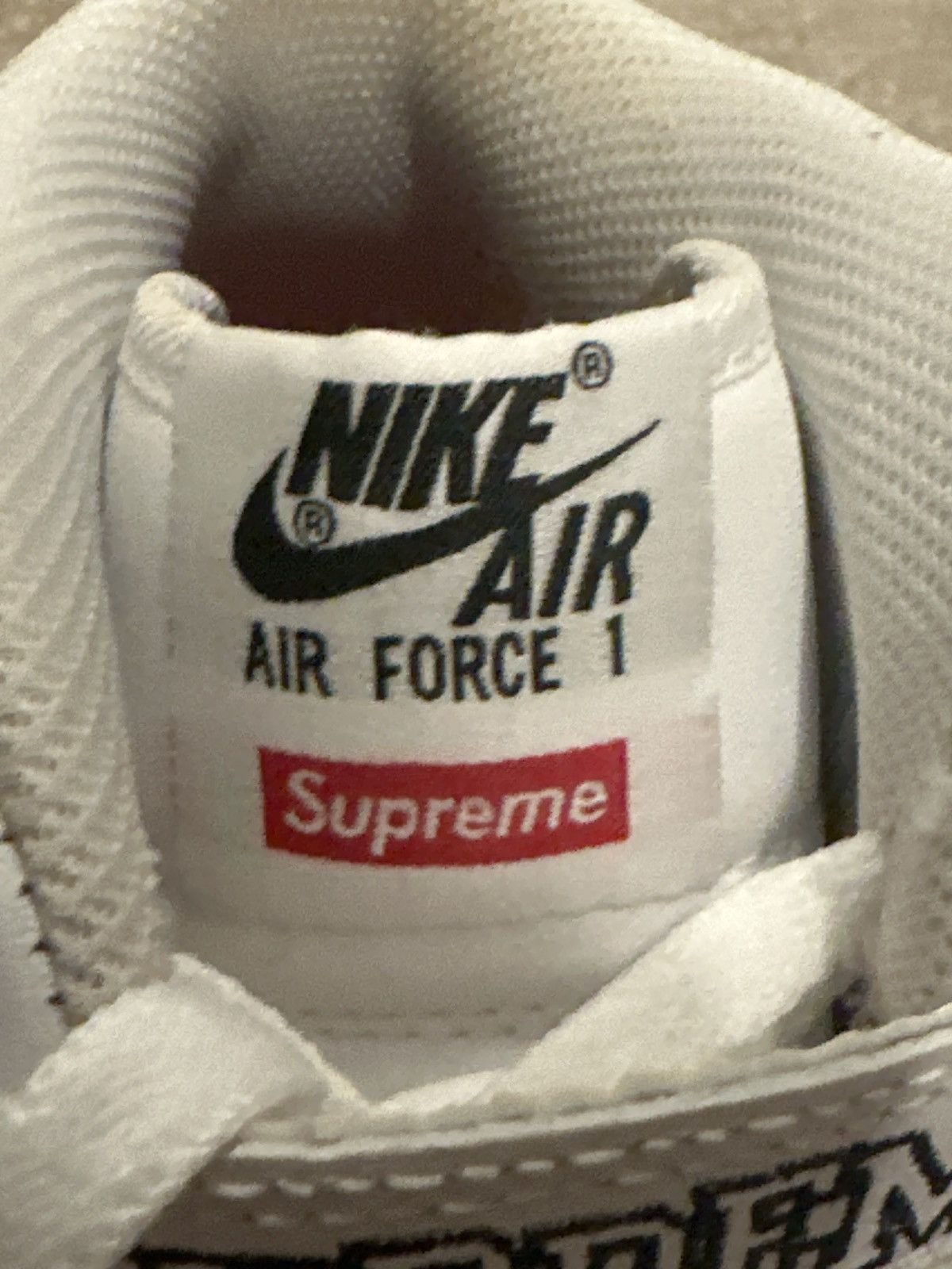 Nike × Supreme Supreme x Nike Air Force 1 Mid NBA White Size US 12 / EU 45 - 5 Thumbnail