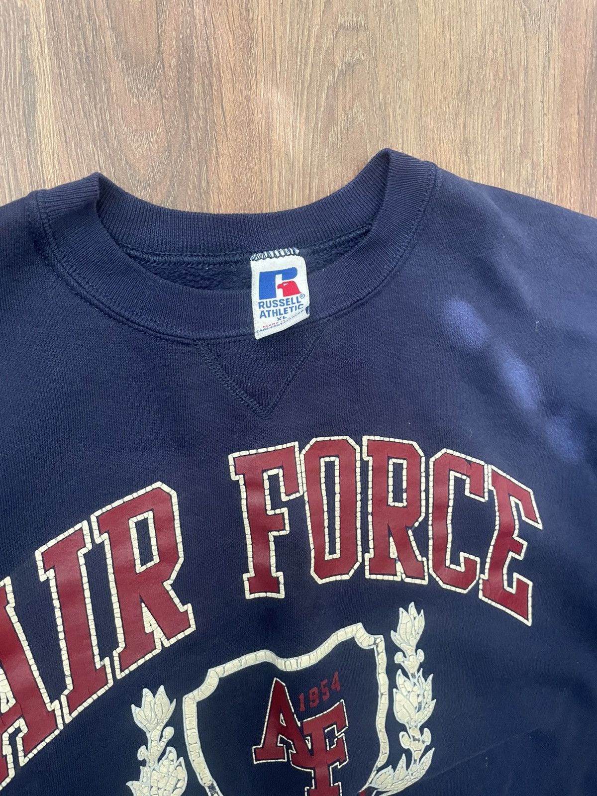 Russell Athletic VTG Air Force Crewneck Size US XL / EU 56 / 4 - 2 Thumbnail