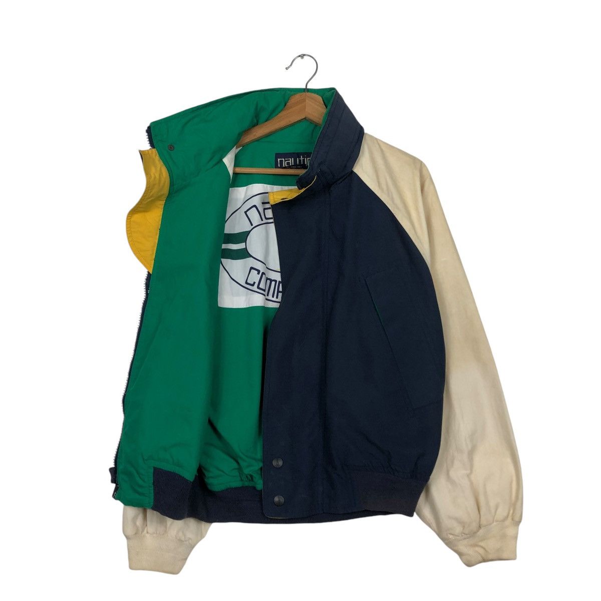 Japanese Brand 🔥VINTAGE BOMBER JACKET NAUTICA BLANKET MULTI COLOUR Size US S / EU 44-46 / 1 - 1 Thumbnail